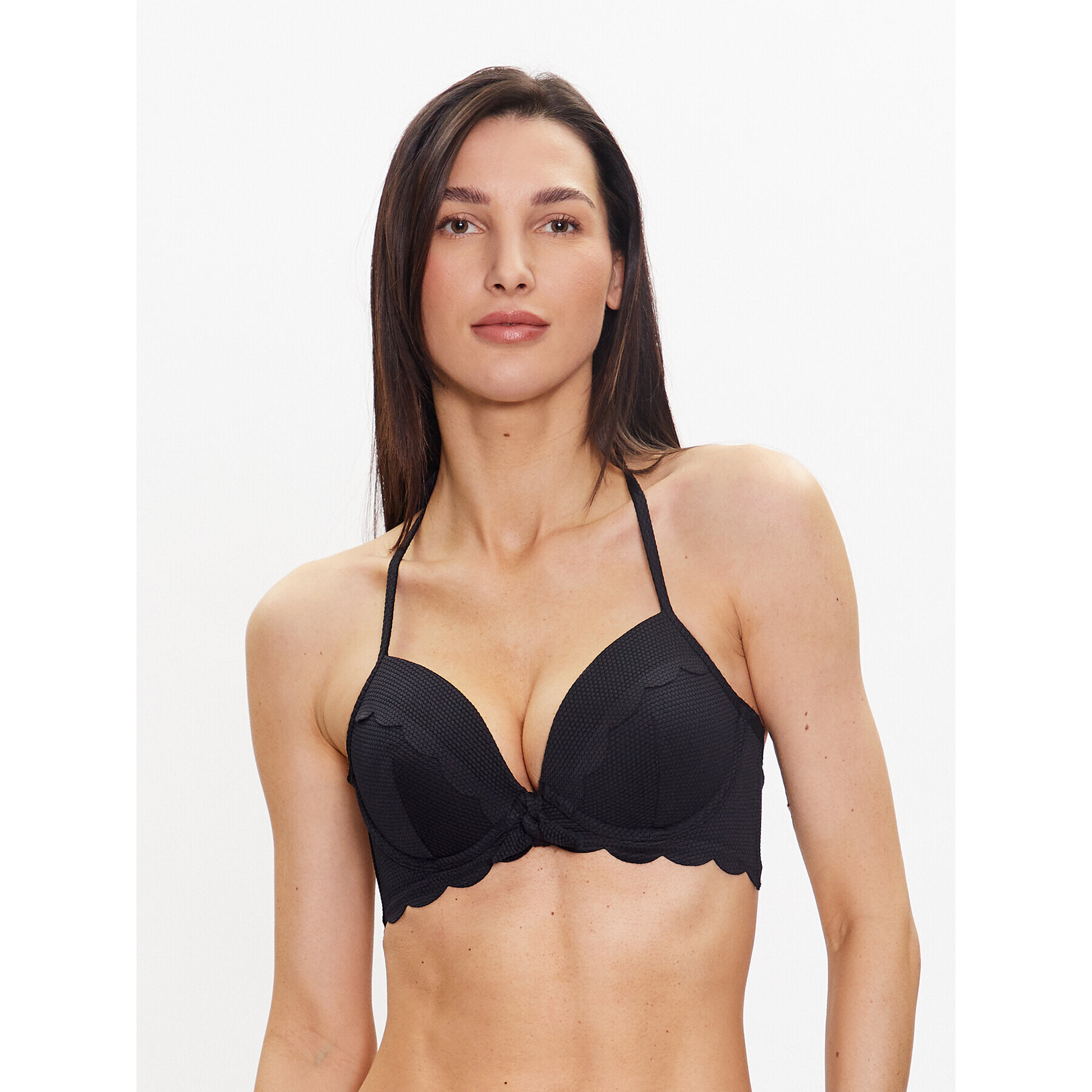 Hunkemöller Горнище на бански Scallop 191272 Черен - Pepit.bg