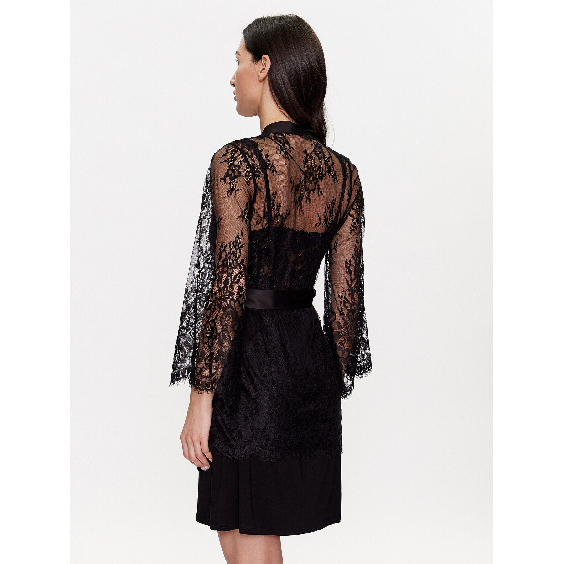 Hunkemöller Халат 191636 Черен Regular Fit - Pepit.bg