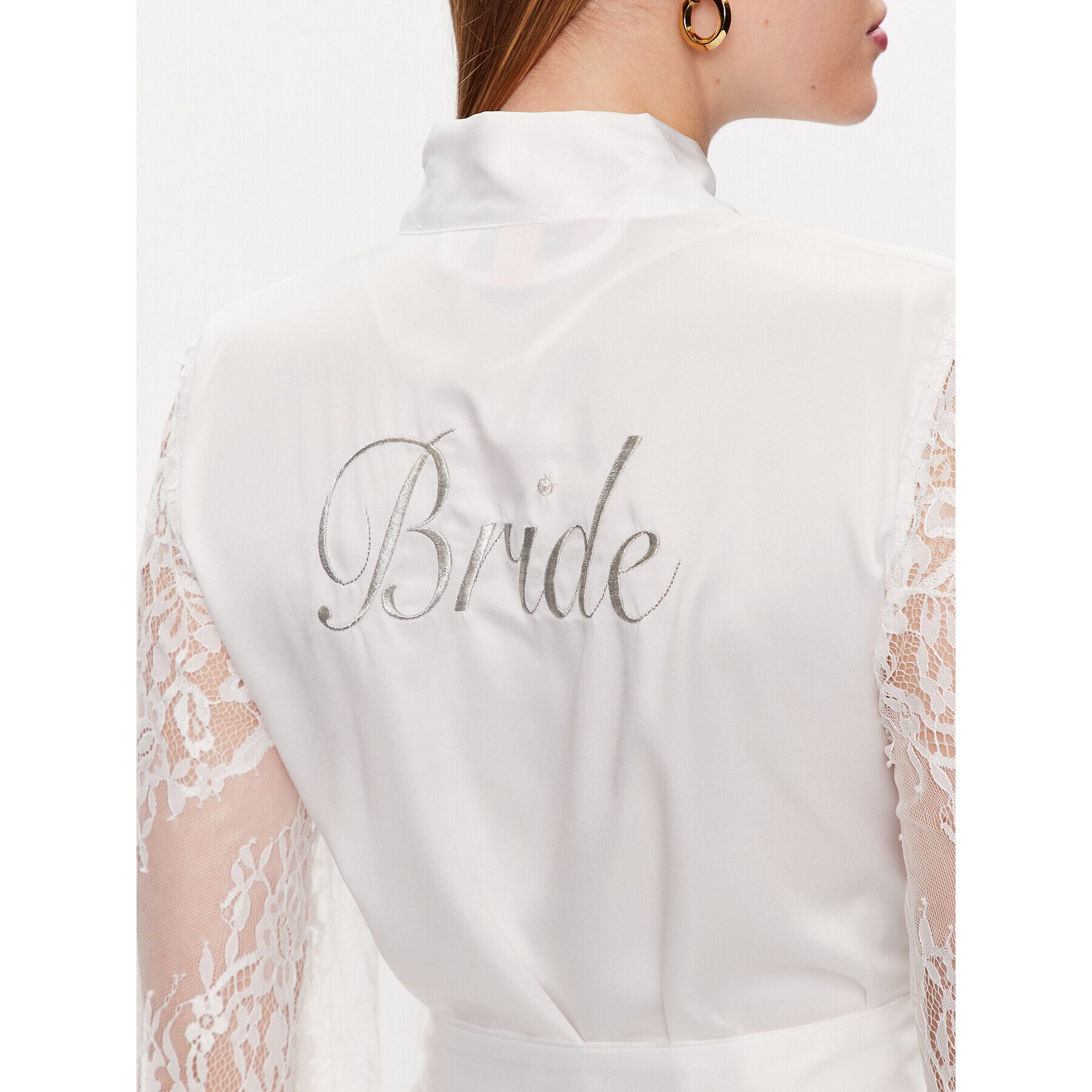 Hunkemöller Халат Bridal 202351 Бял - Pepit.bg