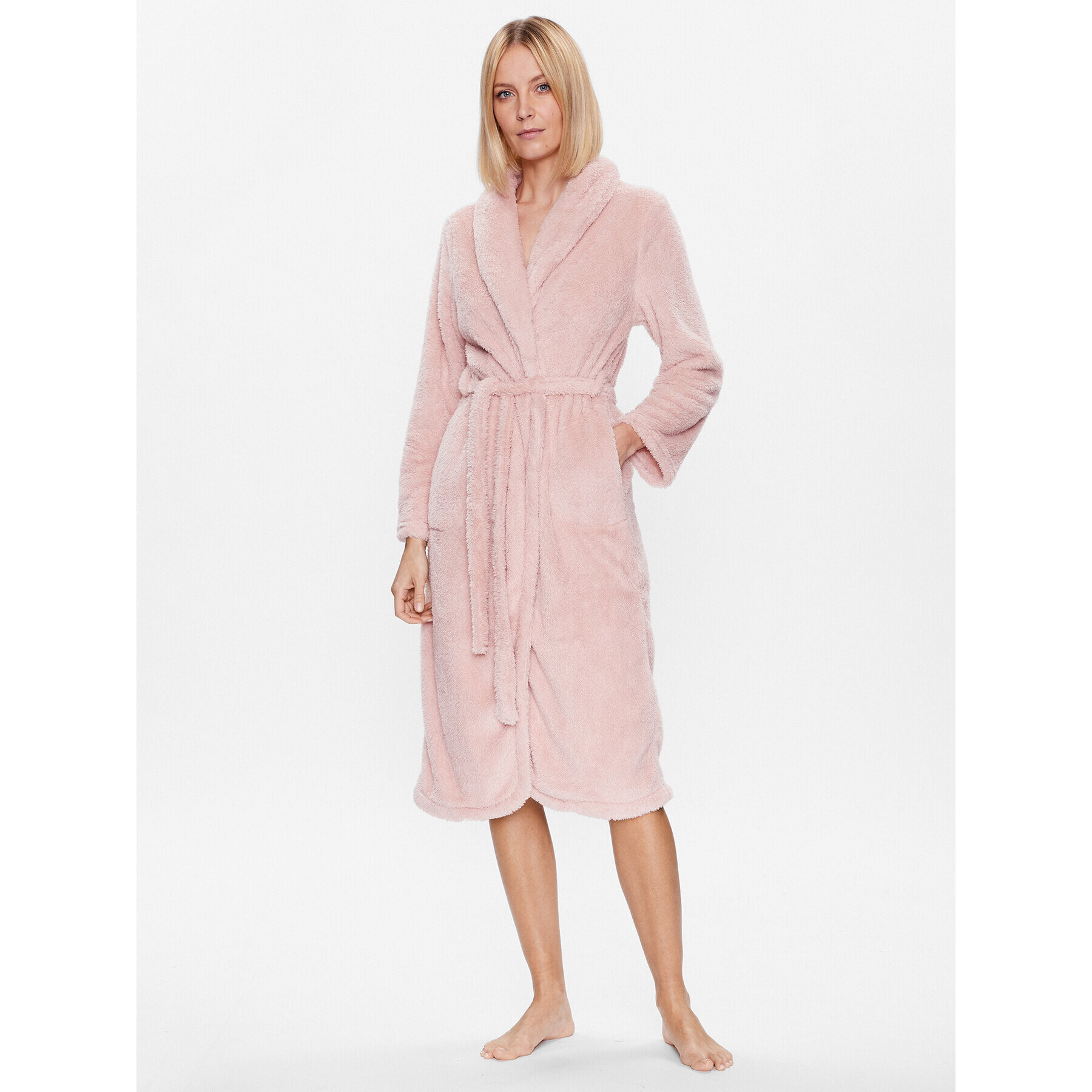 Hunkemöller Халат Robe Long 185722 Розов - Pepit.bg