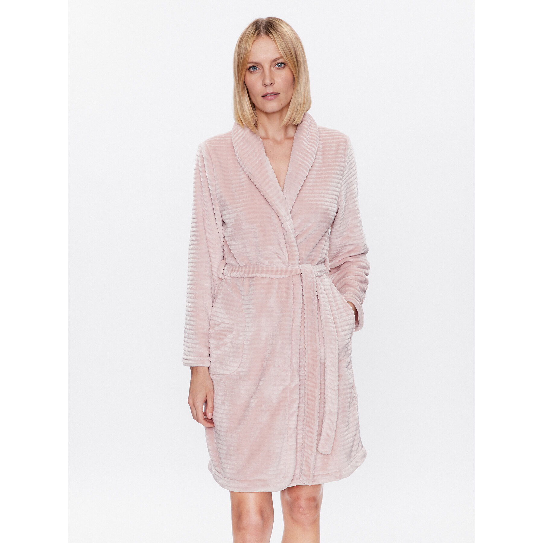 Hunkemöller Халат Robe Short 201770 Розов - Pepit.bg