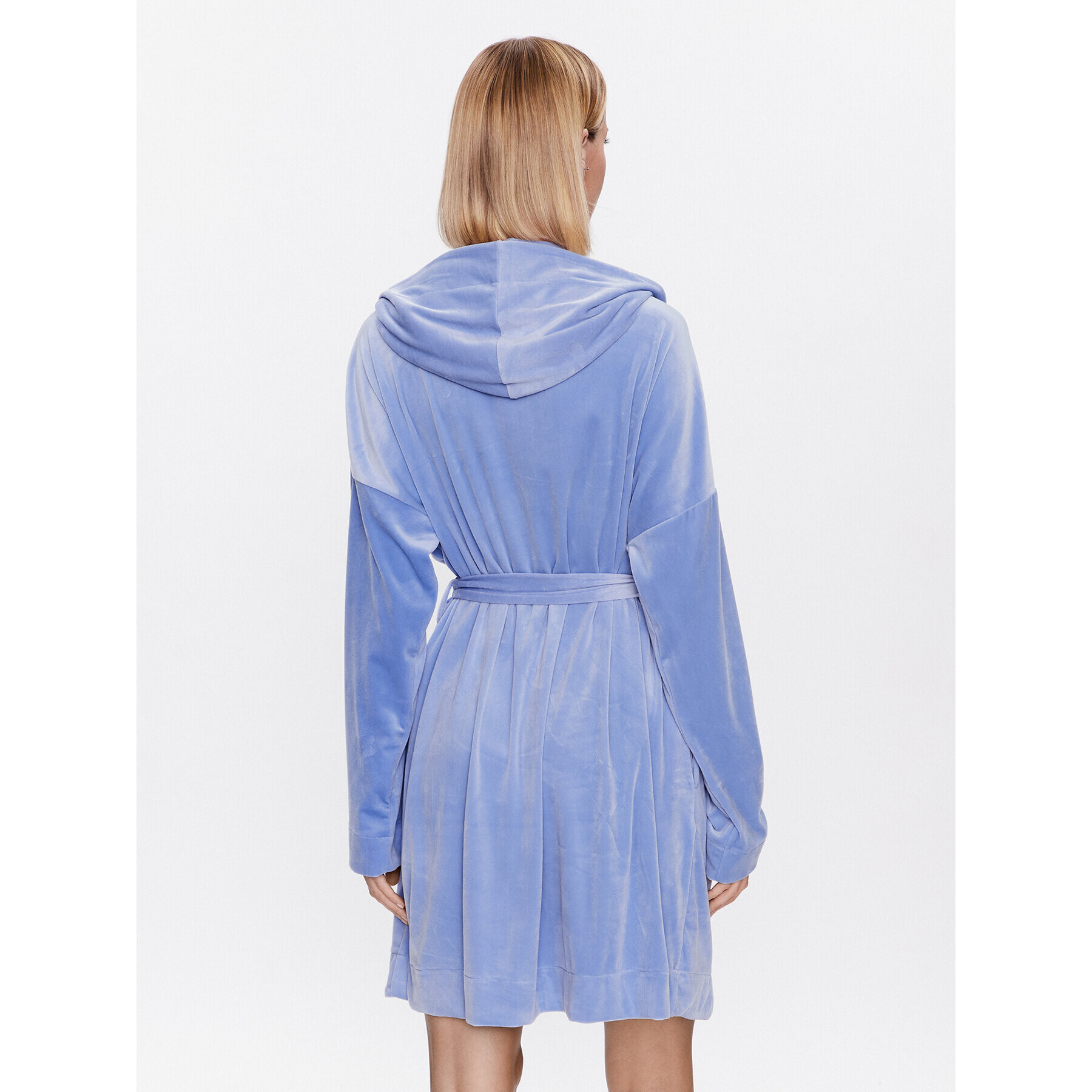 Hunkemöller Халат Robe Short Velours 201669 Син - Pepit.bg