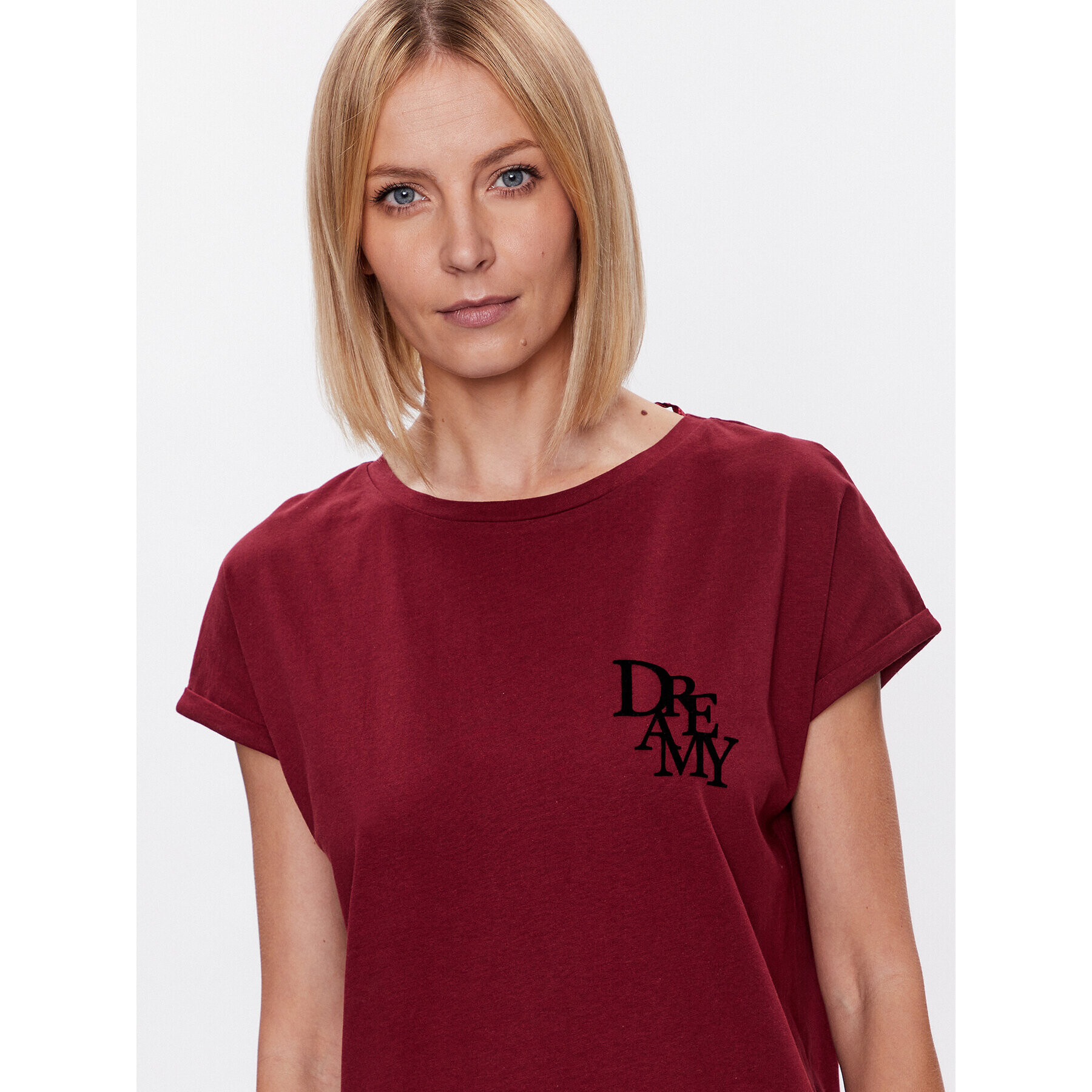 Hunkemöller Нощница Nightie 201760 Бордо Relaxed Fit - Pepit.bg