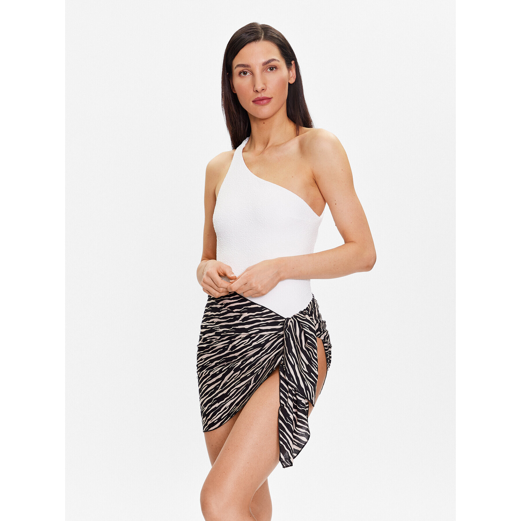 Hunkemöller Парео Zebra 202399 Черен - Pepit.bg