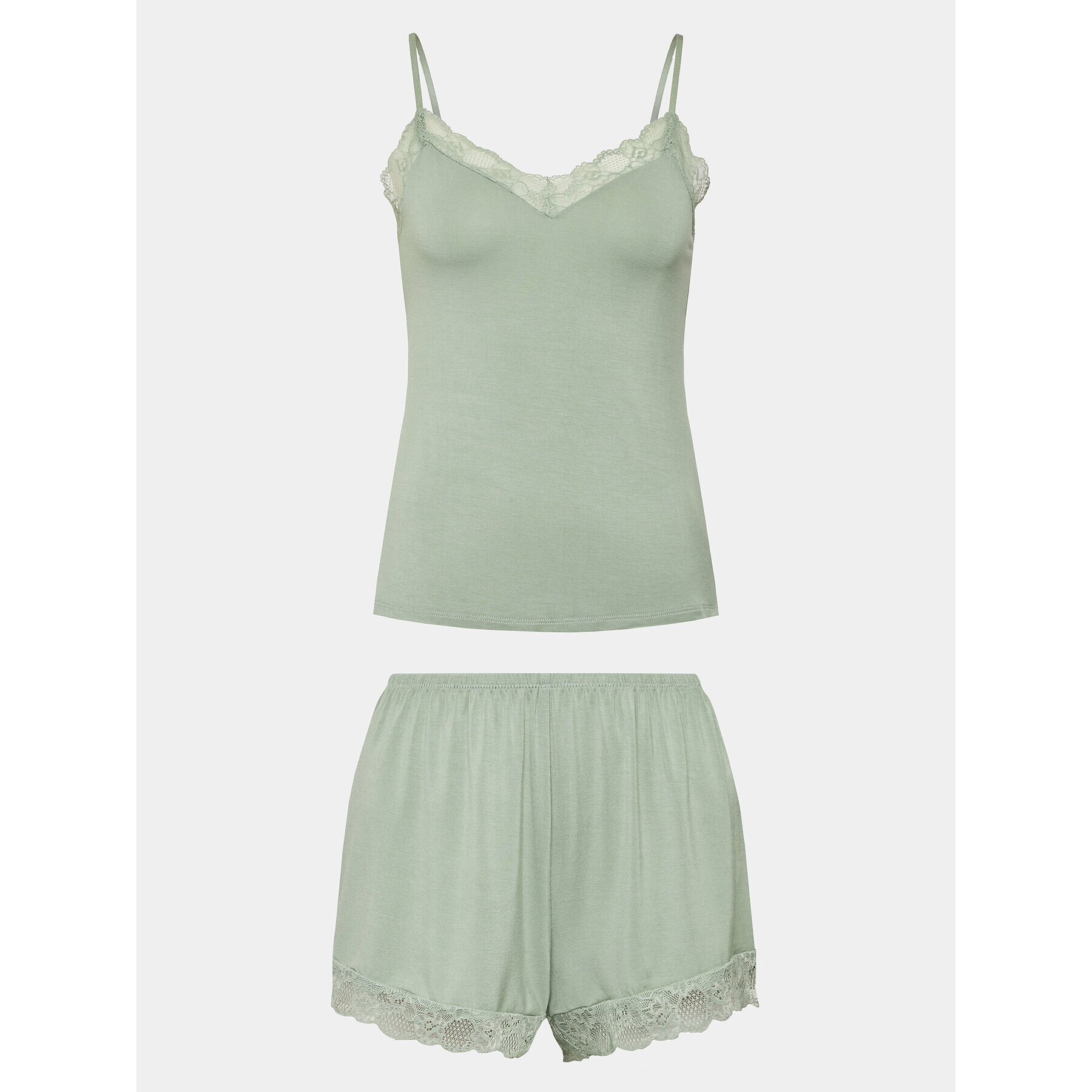 Hunkemöller Пижама 203189 Зелен Comfortable Fit - Pepit.bg
