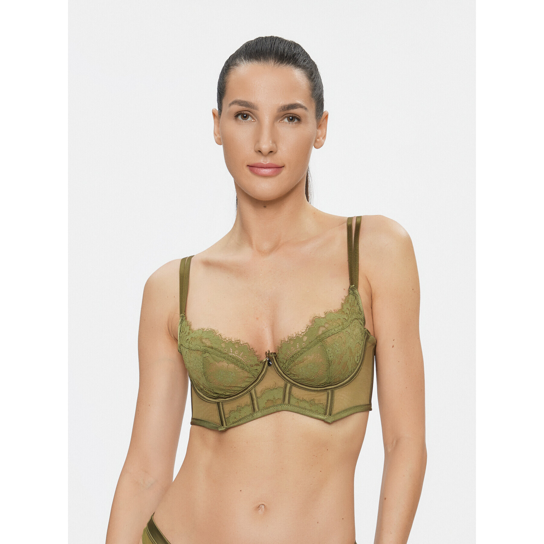 Hunkemöller Сутиен бралет Amelie Ud Ll 203526 Зелен - Pepit.bg