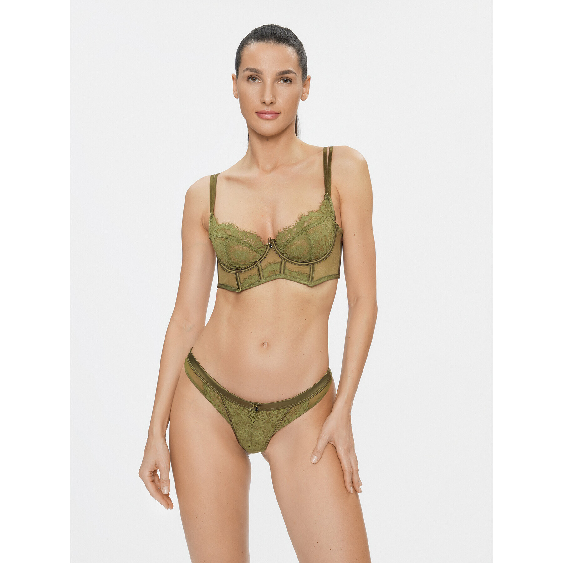 Hunkemöller Сутиен бралет Amelie Ud Ll 203526 Зелен - Pepit.bg