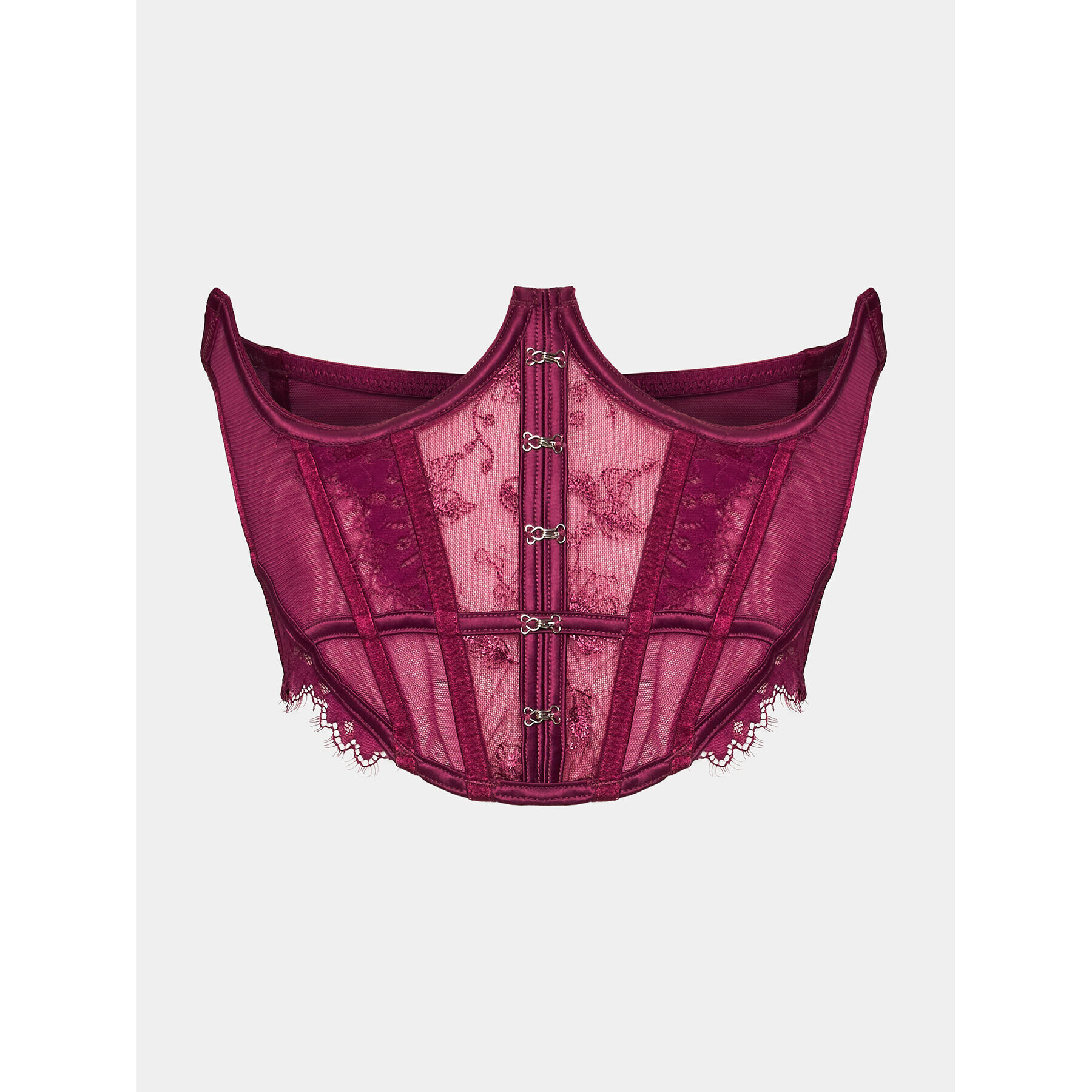 Hunkemöller Сутиен бралет Sia Cupless Bustier 204061 Виолетов - Pepit.bg