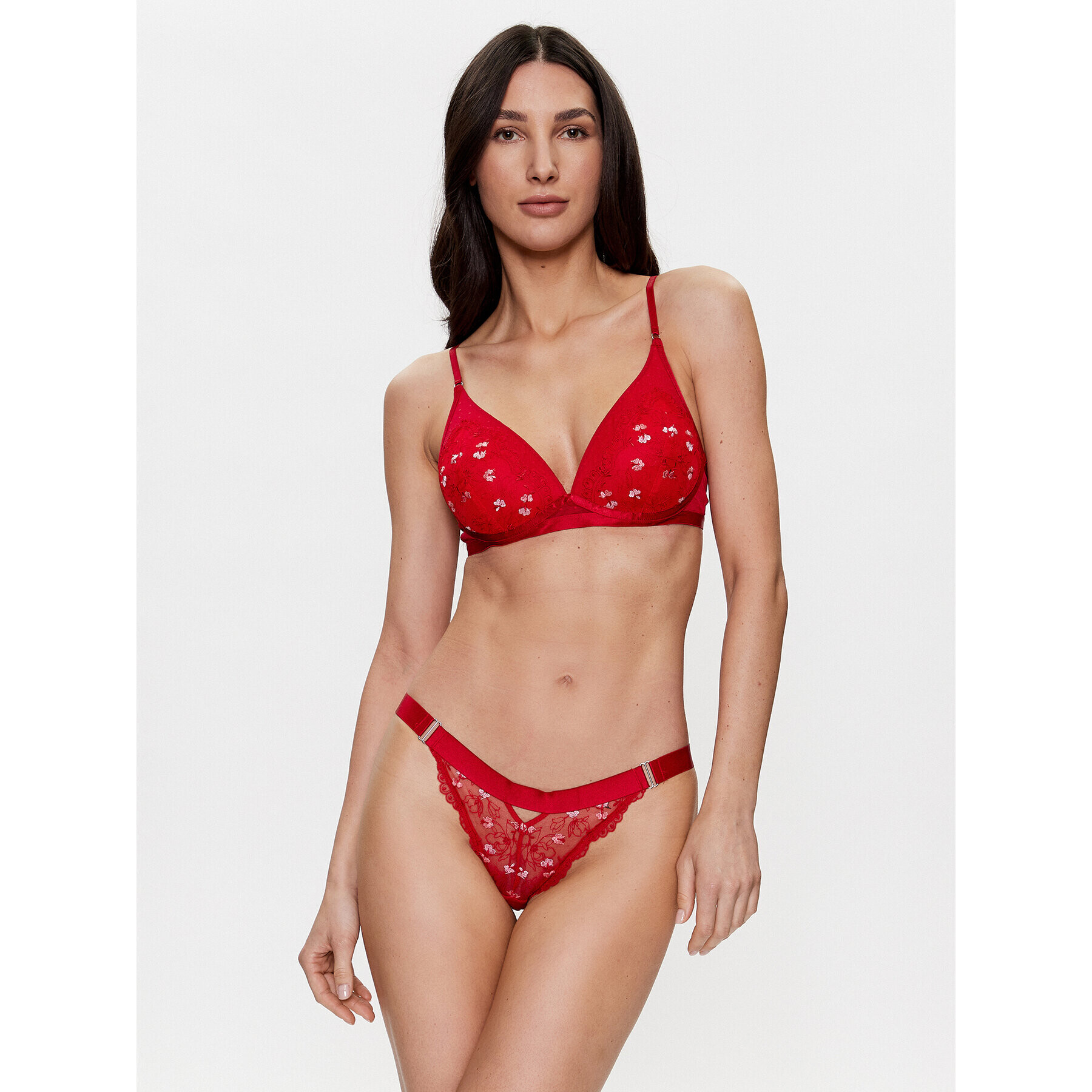 Hunkemöller Сутиен push-up Violet 201067 Червен - Pepit.bg