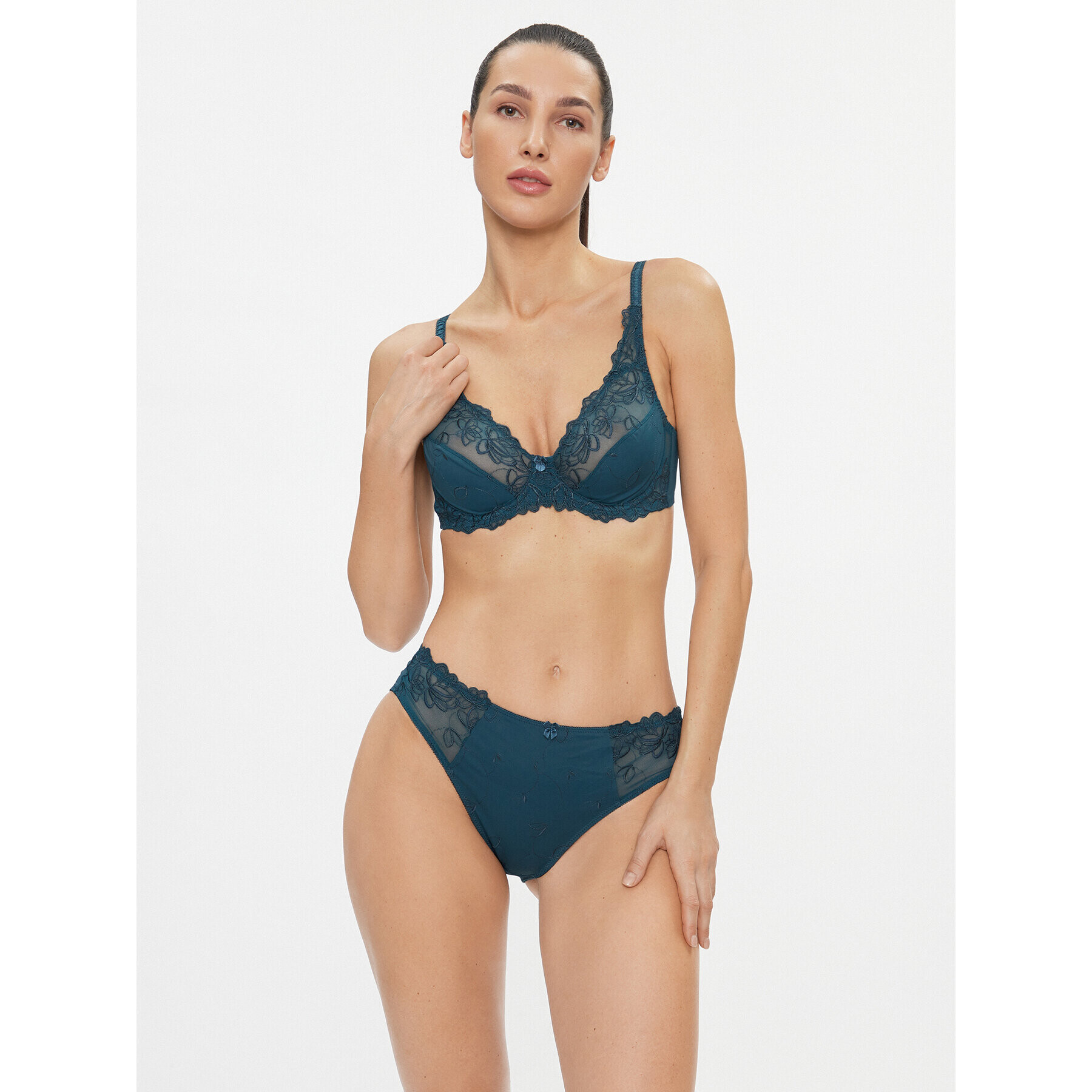 Hunkemöller Сутиен с банели Diva 202649 Син - Pepit.bg