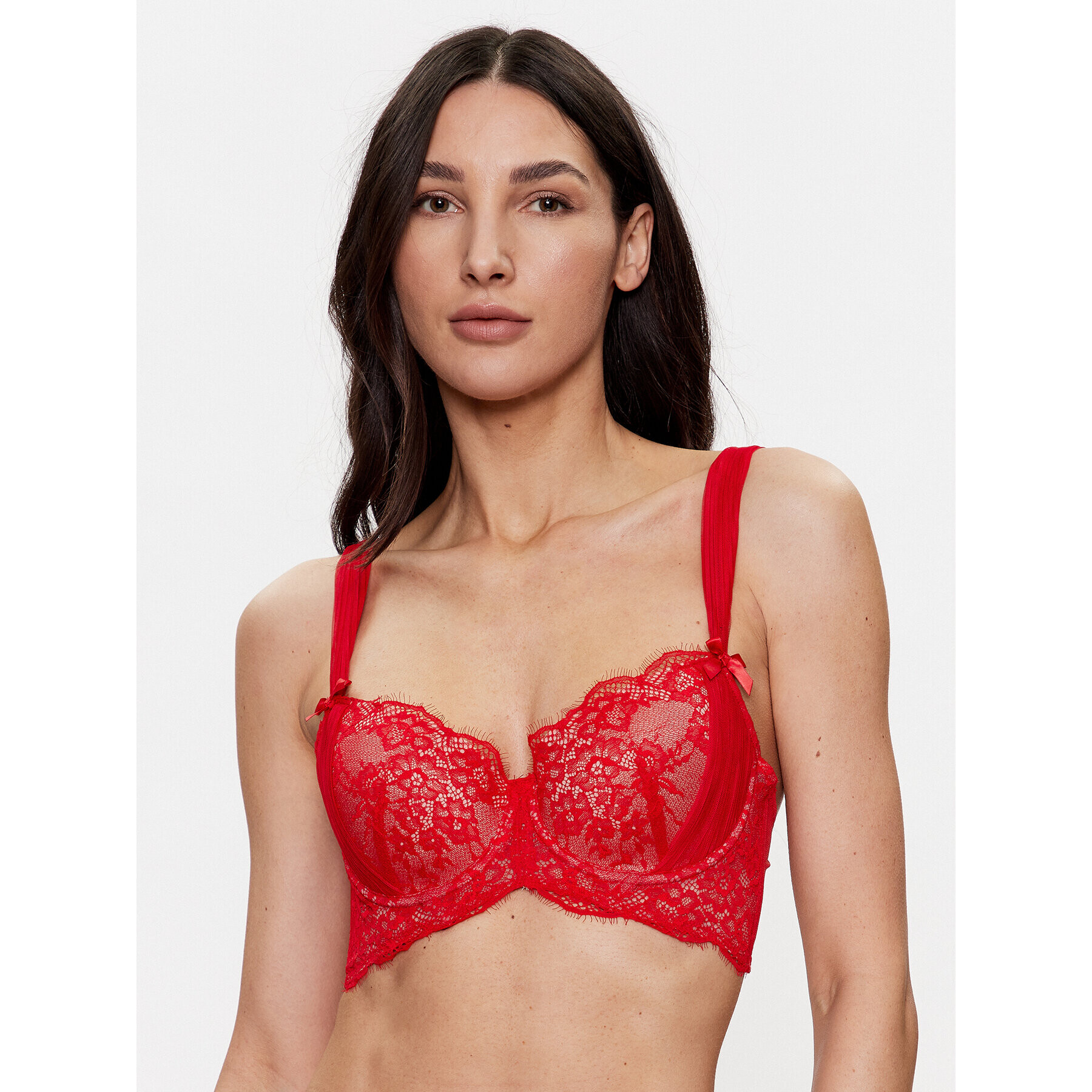 Hunkemöller Сутиен с банели Elissa 201059 Червен - Pepit.bg