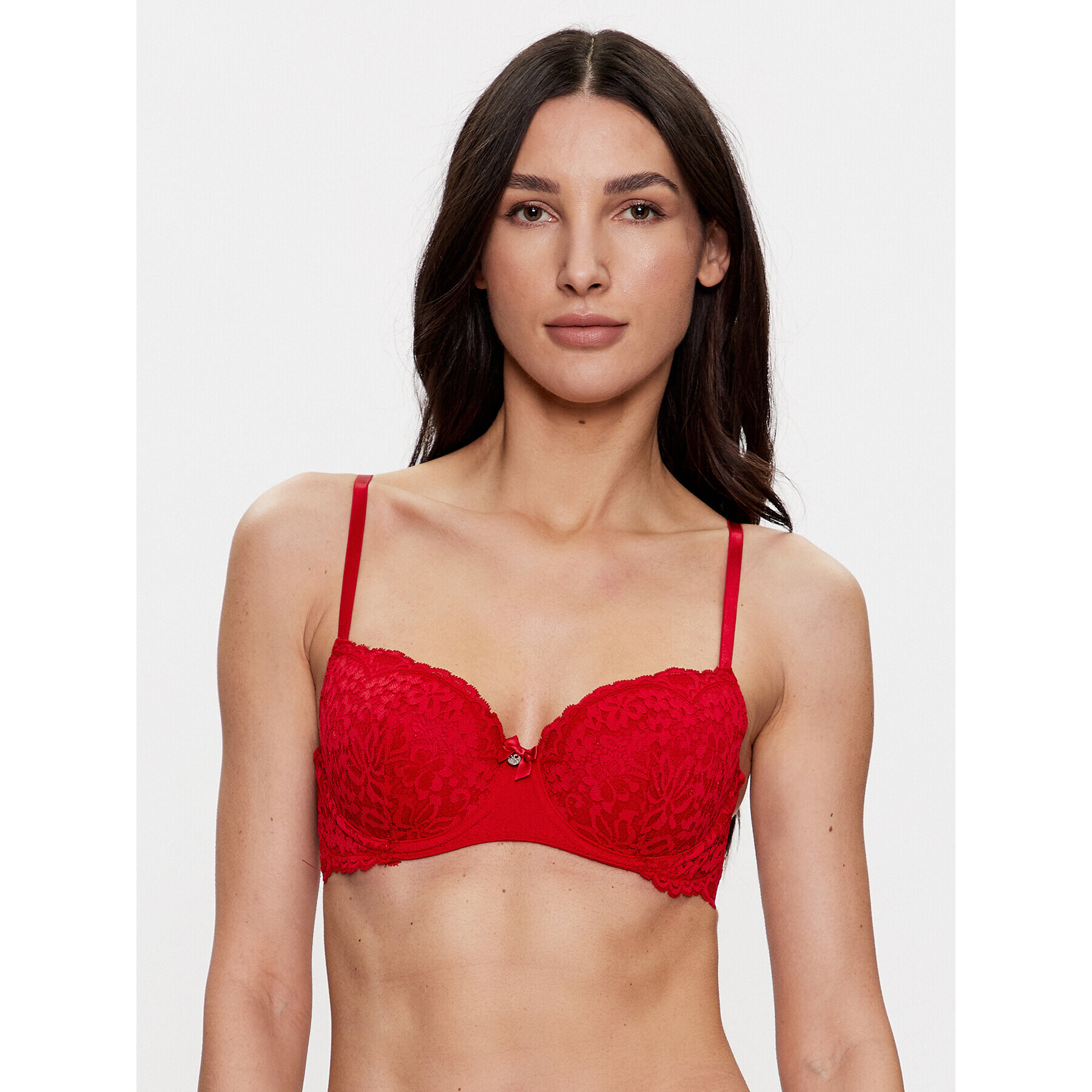 Hunkemöller Сутиен с банели Rose 199959 Червен - Pepit.bg