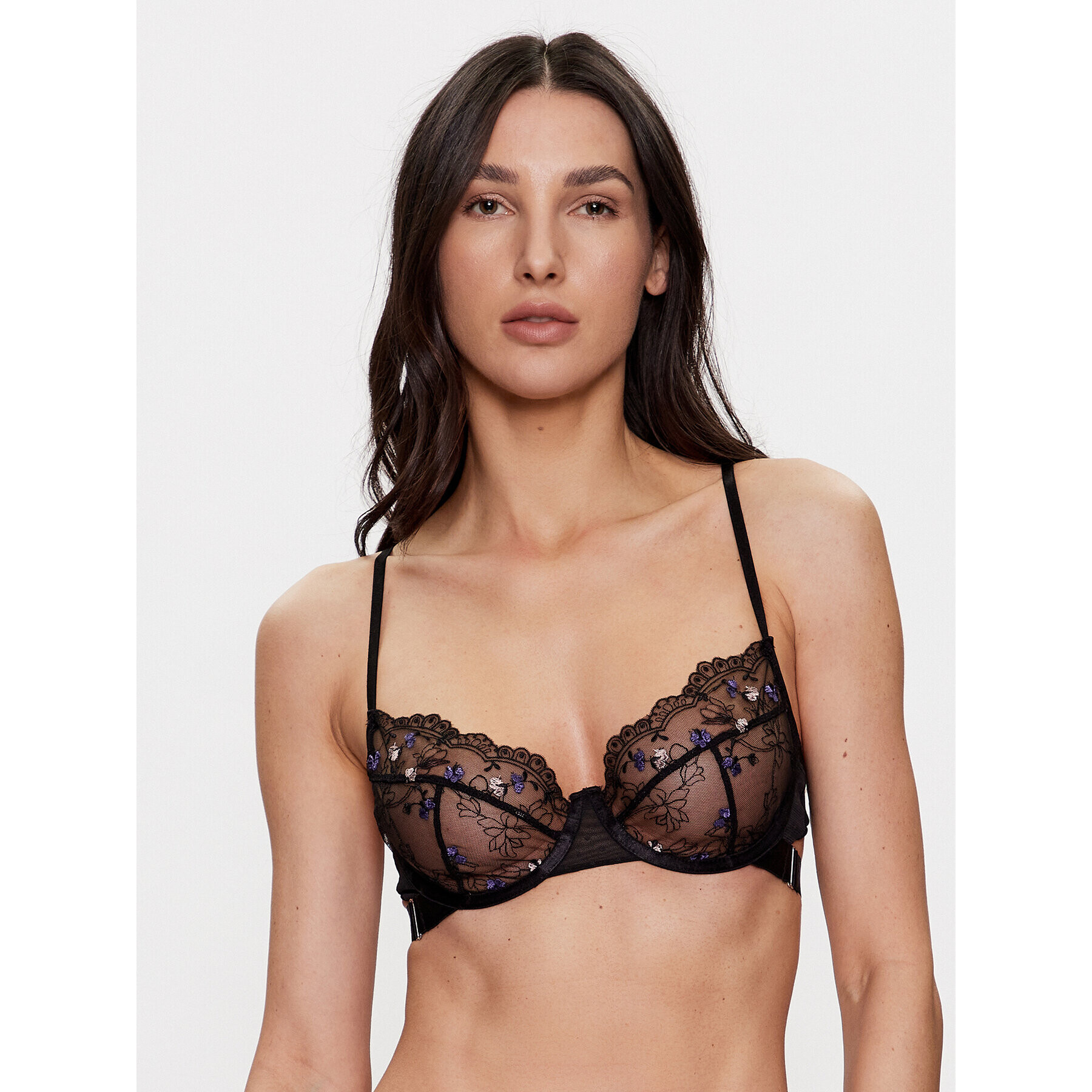 Hunkemöller Сутиен с банели Violet 201129 Черен - Pepit.bg