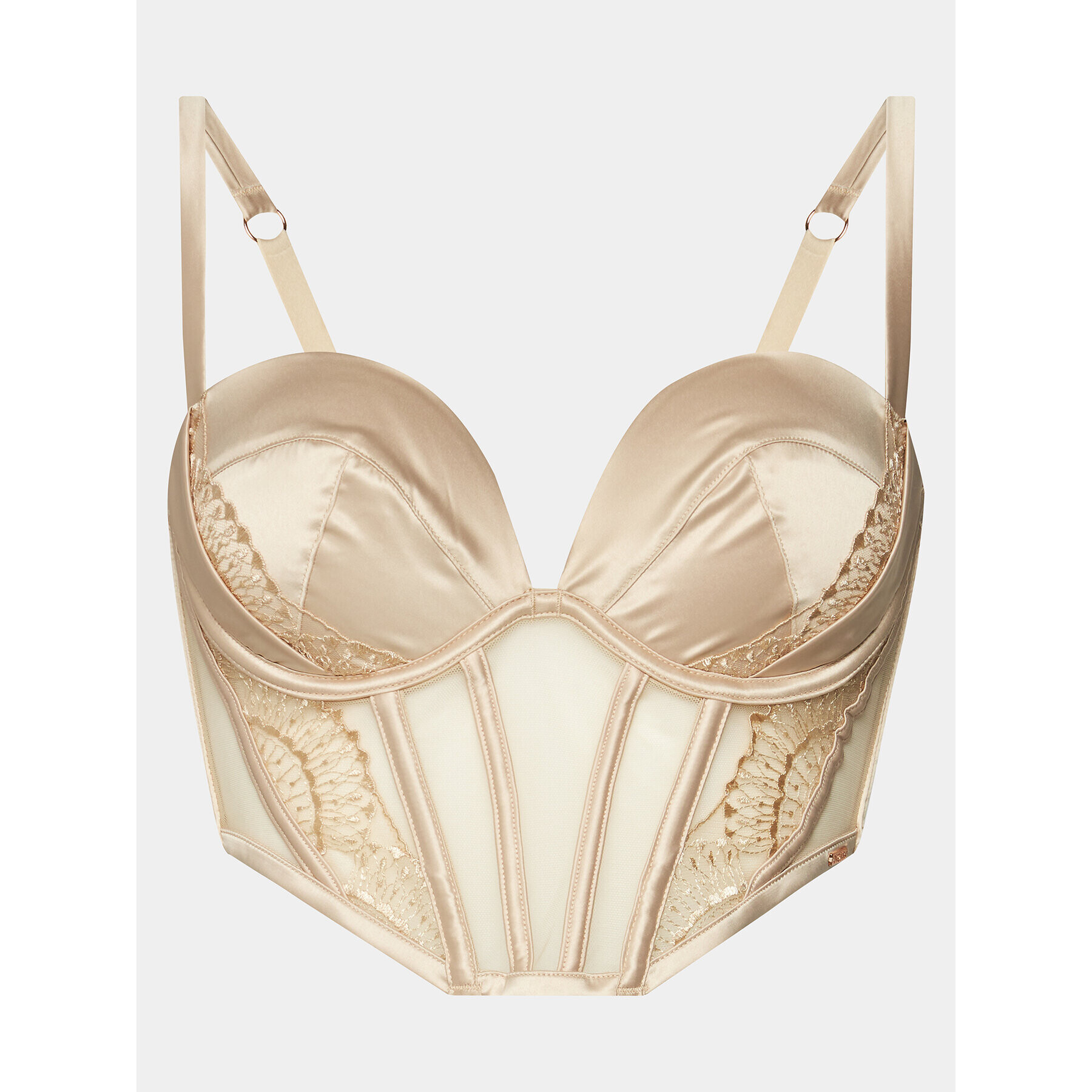 Hunkemöller Сутиен тип Бардо Stella C&S Pp Ll 203478 Златист - Pepit.bg