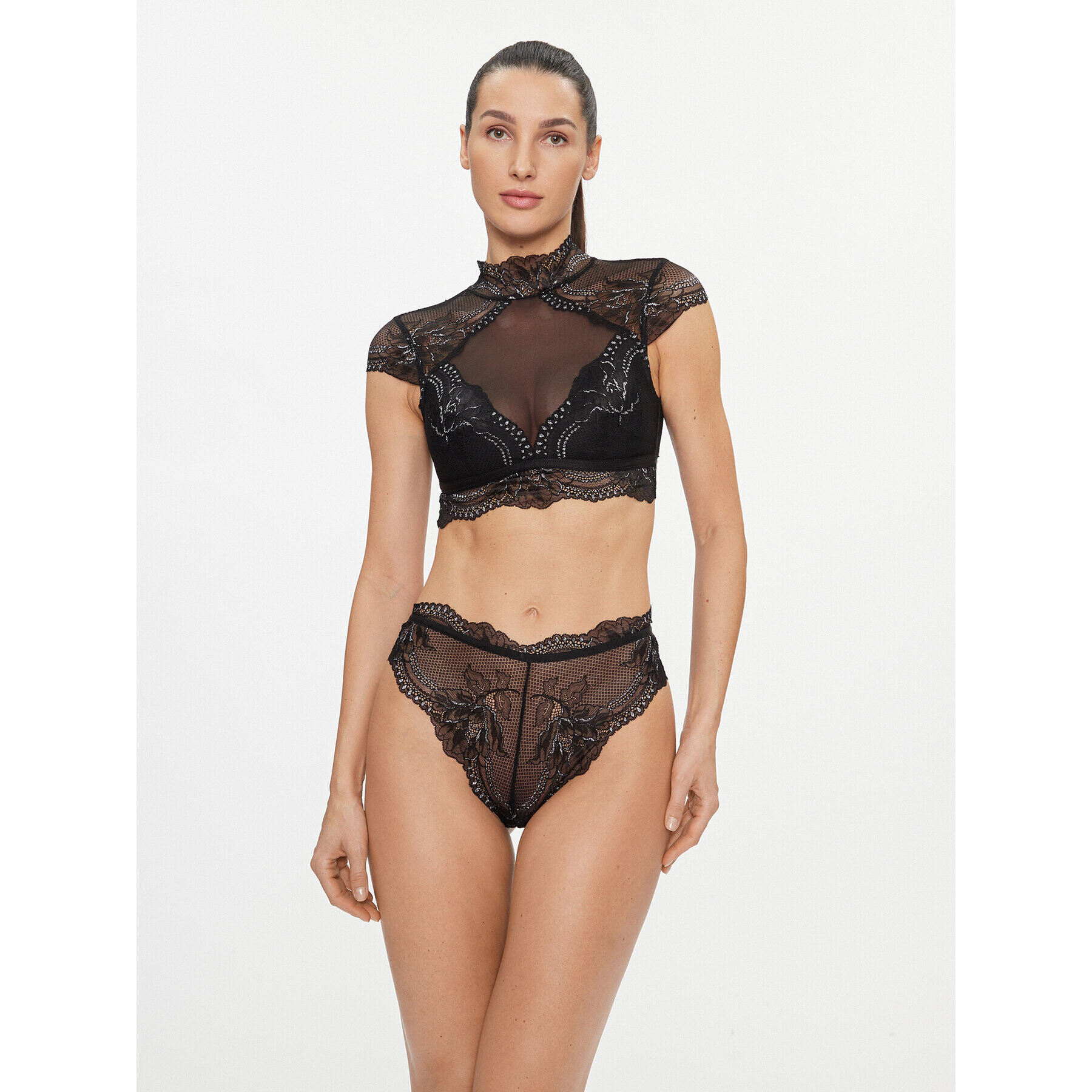 Hunkemöller Сутиен-топ Feyi 203690 Черен - Pepit.bg