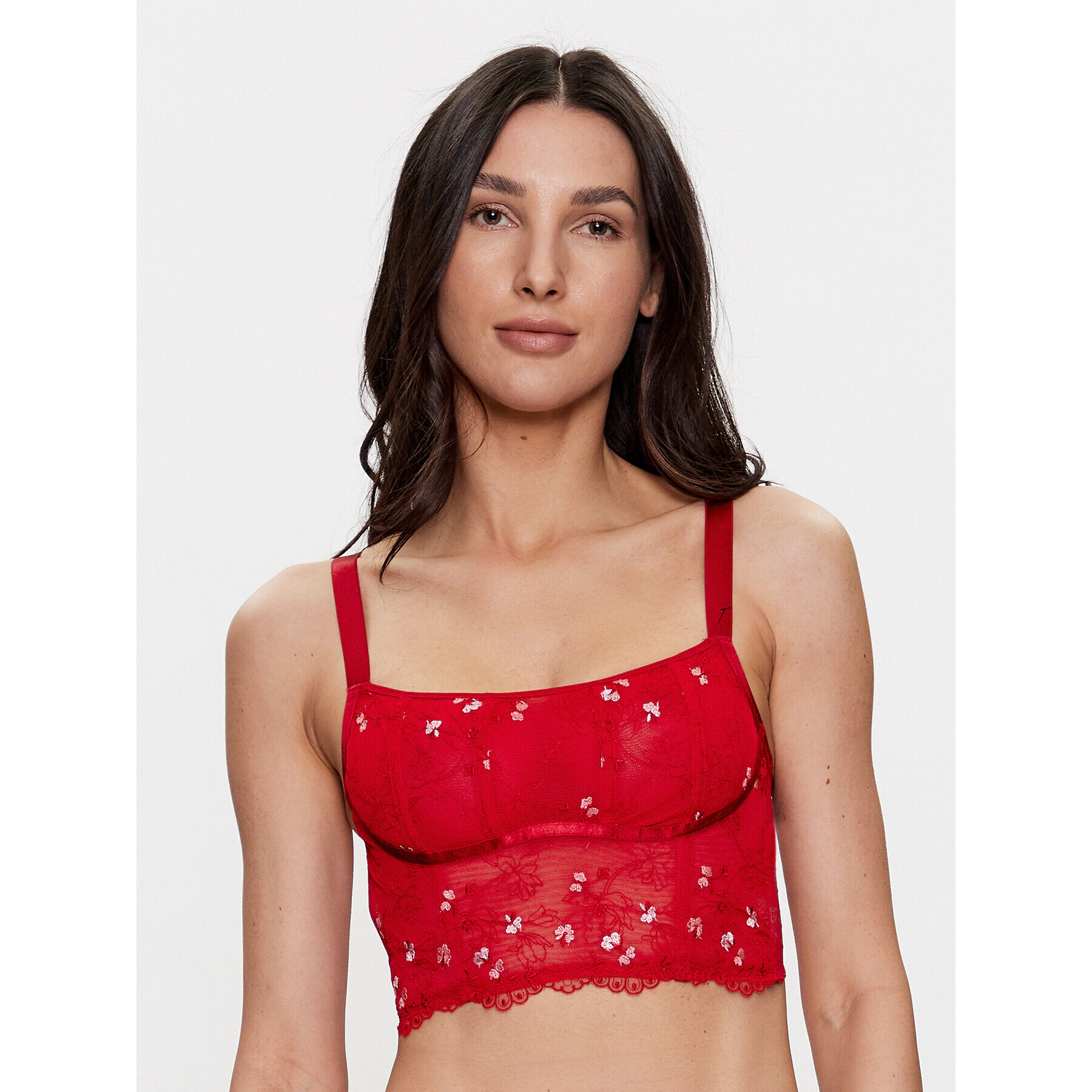 Hunkemöller Сутиен-топ Violet 200761 Червен - Pepit.bg