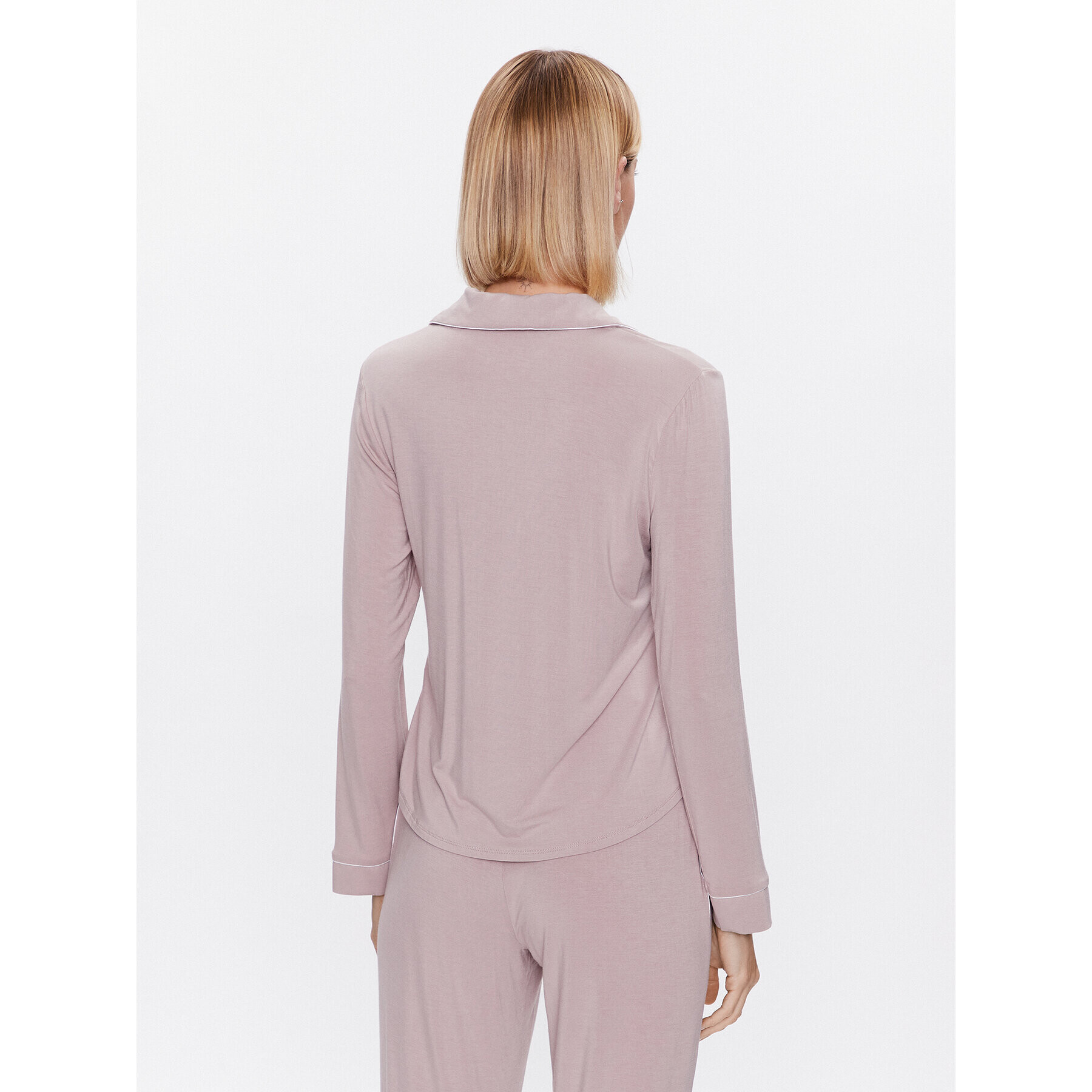 Hunkemöller Тениска на пижама Jacket 201741 Розов Regular Fit - Pepit.bg