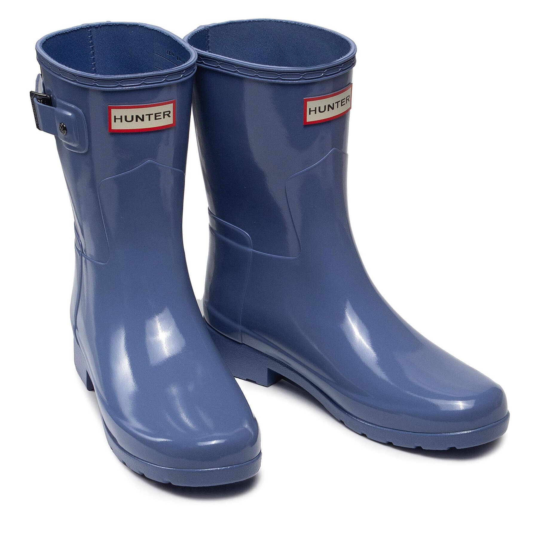 Hunter Гумени ботуши Org Refined Short Gloss WFS1098RGL Зелен - Pepit.bg