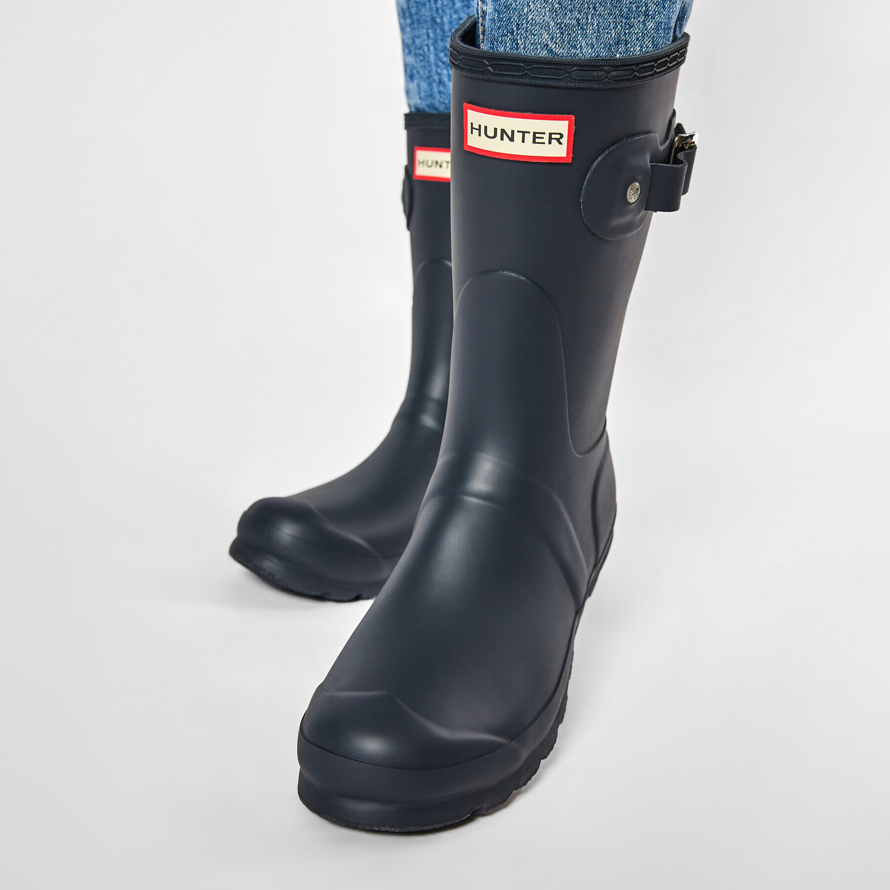 Hunter Гумени ботуши Original Short WFS1000RMA Тъмносин - Pepit.bg