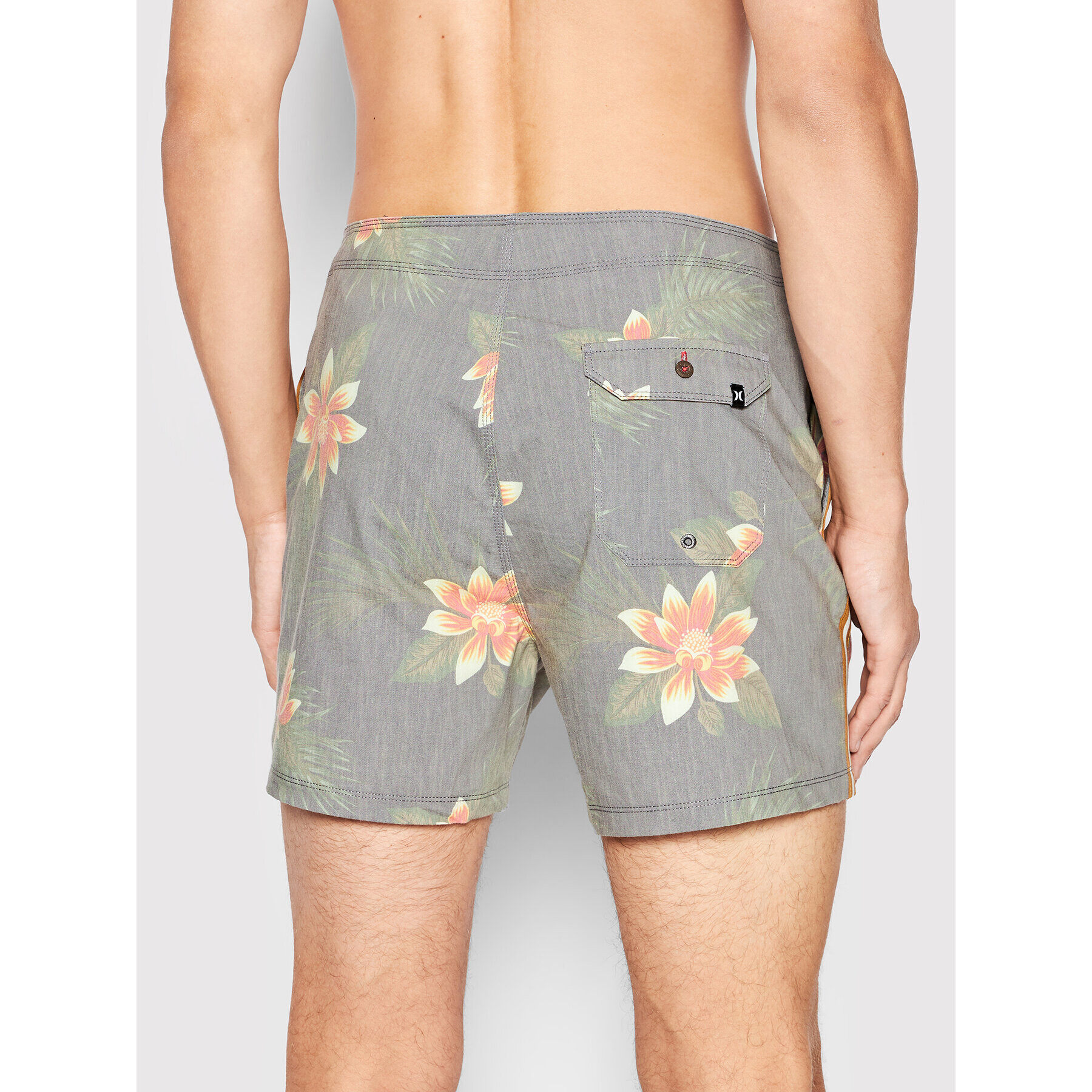 Hurley Плувни шорти Phantom Naturals Sessions MBS0011050 Сив Regular Fit - Pepit.bg