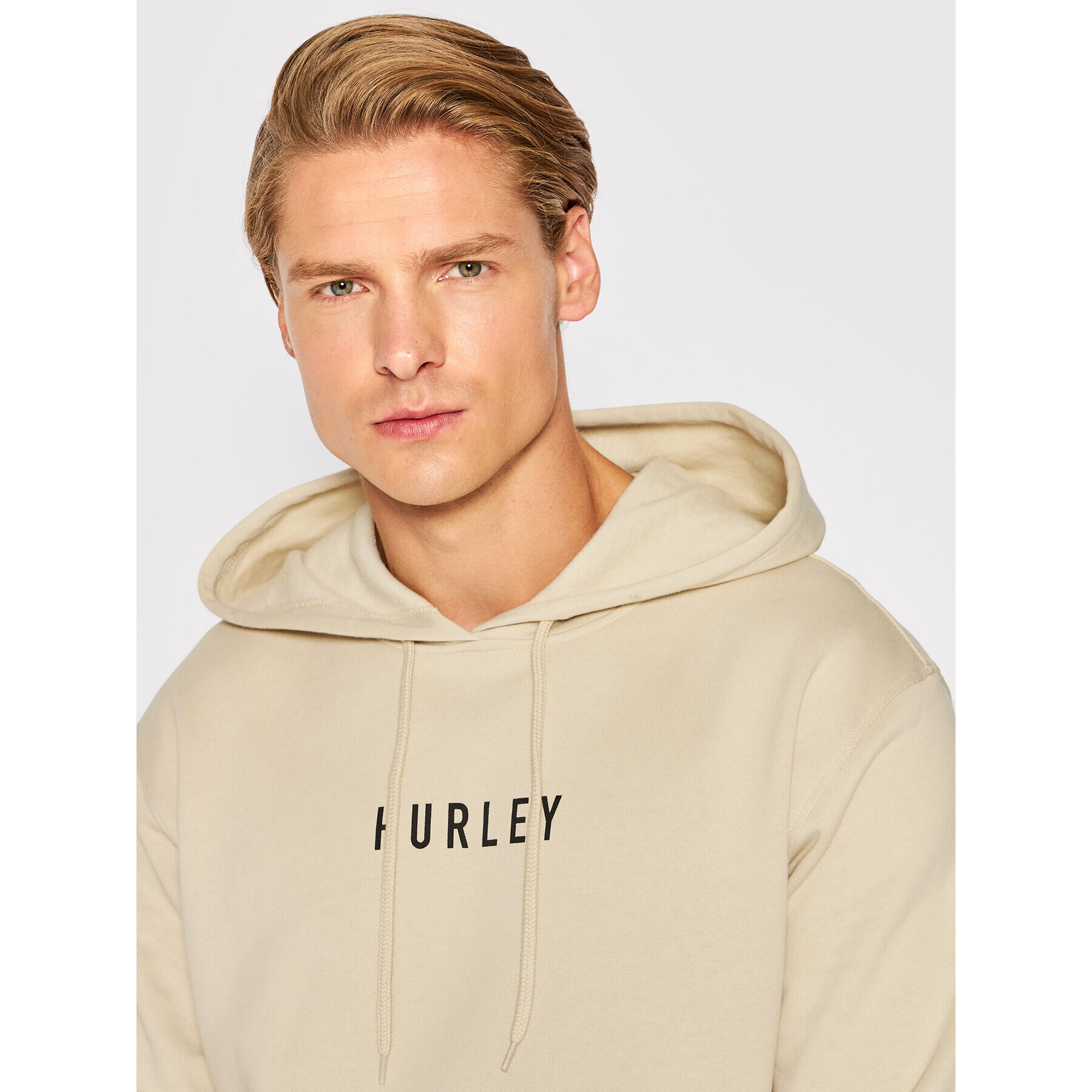 Hurley Суитшърт Bengal Fleece MFTEU00003 Бежов Regular Fit - Pepit.bg