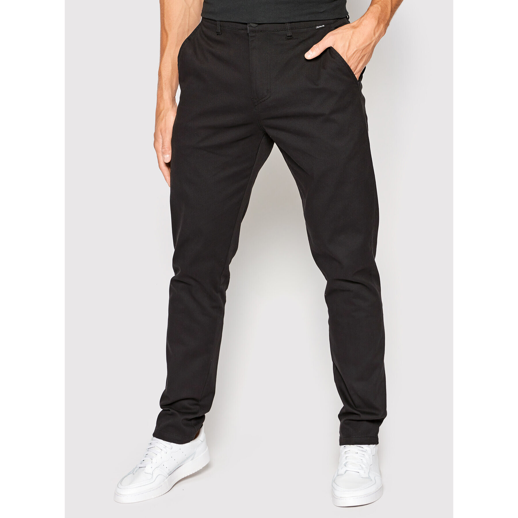 Hurley Текстилни панталони Worker Icon MPT0000990 Черен Slim Fit - Pepit.bg