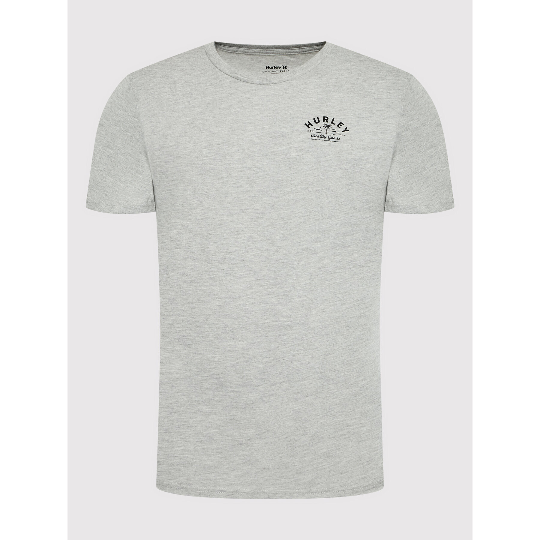 Hurley Тишърт Quality Goods AMTS22Q1QG Сив Regular Fit - Pepit.bg