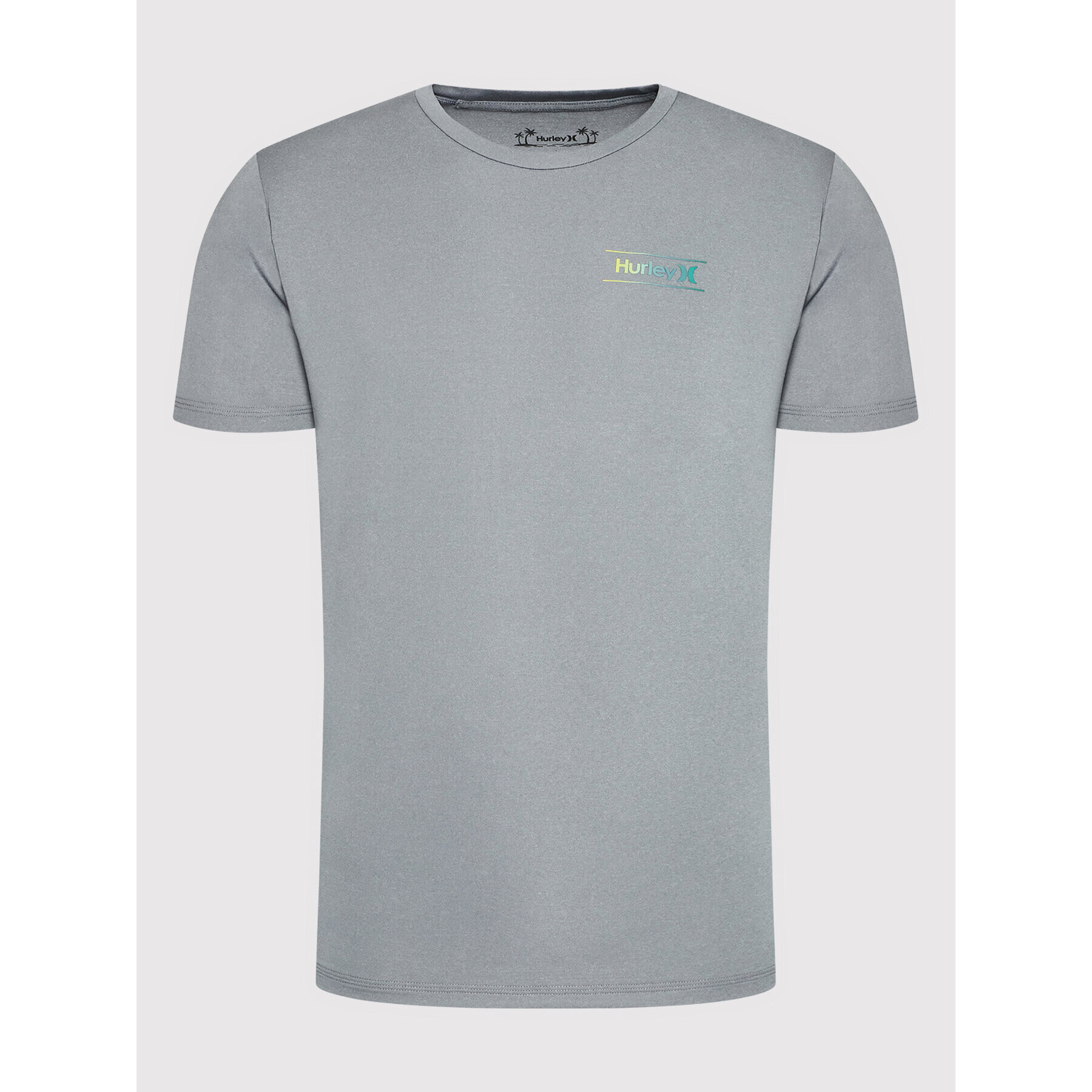 Hurley Тишърт Slashed MTS0029990 Сив Regular Fit - Pepit.bg