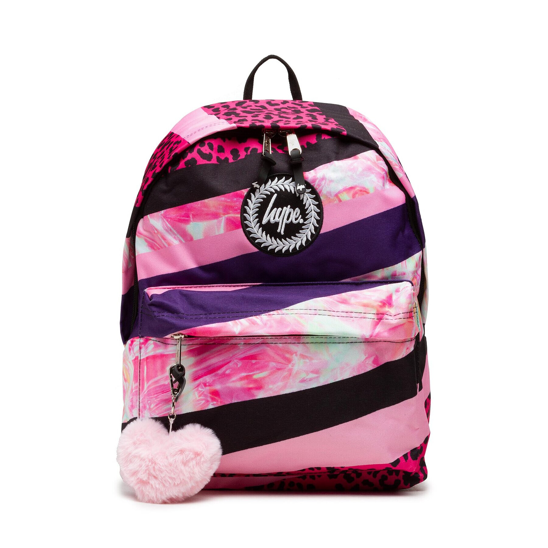 HYPE Раница Dark Pink Stripe Crest Backpack YVLR-653 Розов - Pepit.bg