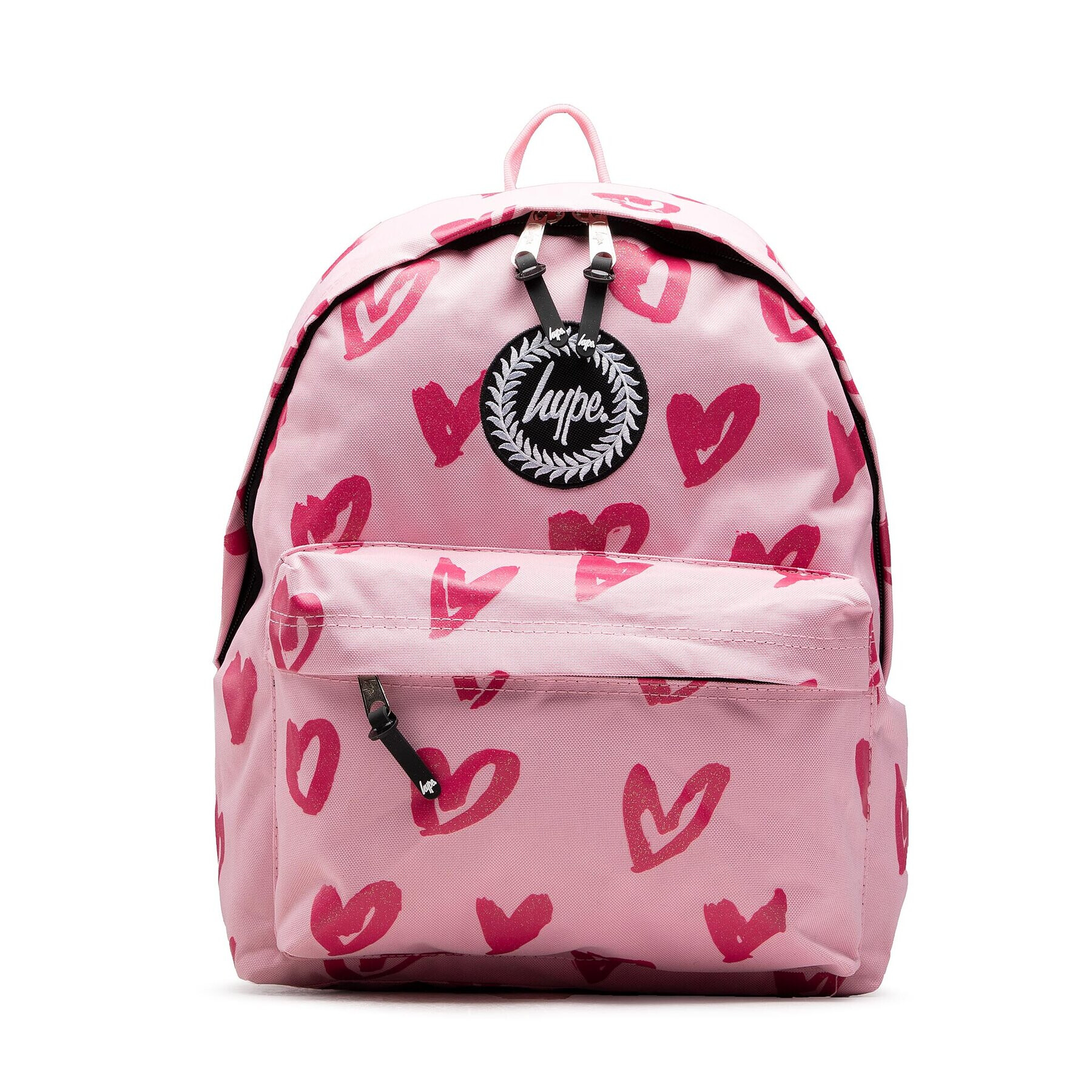 HYPE Раница Pink Glitter Scribble Heart Crest Backpack YVLR-667 Розов - Pepit.bg