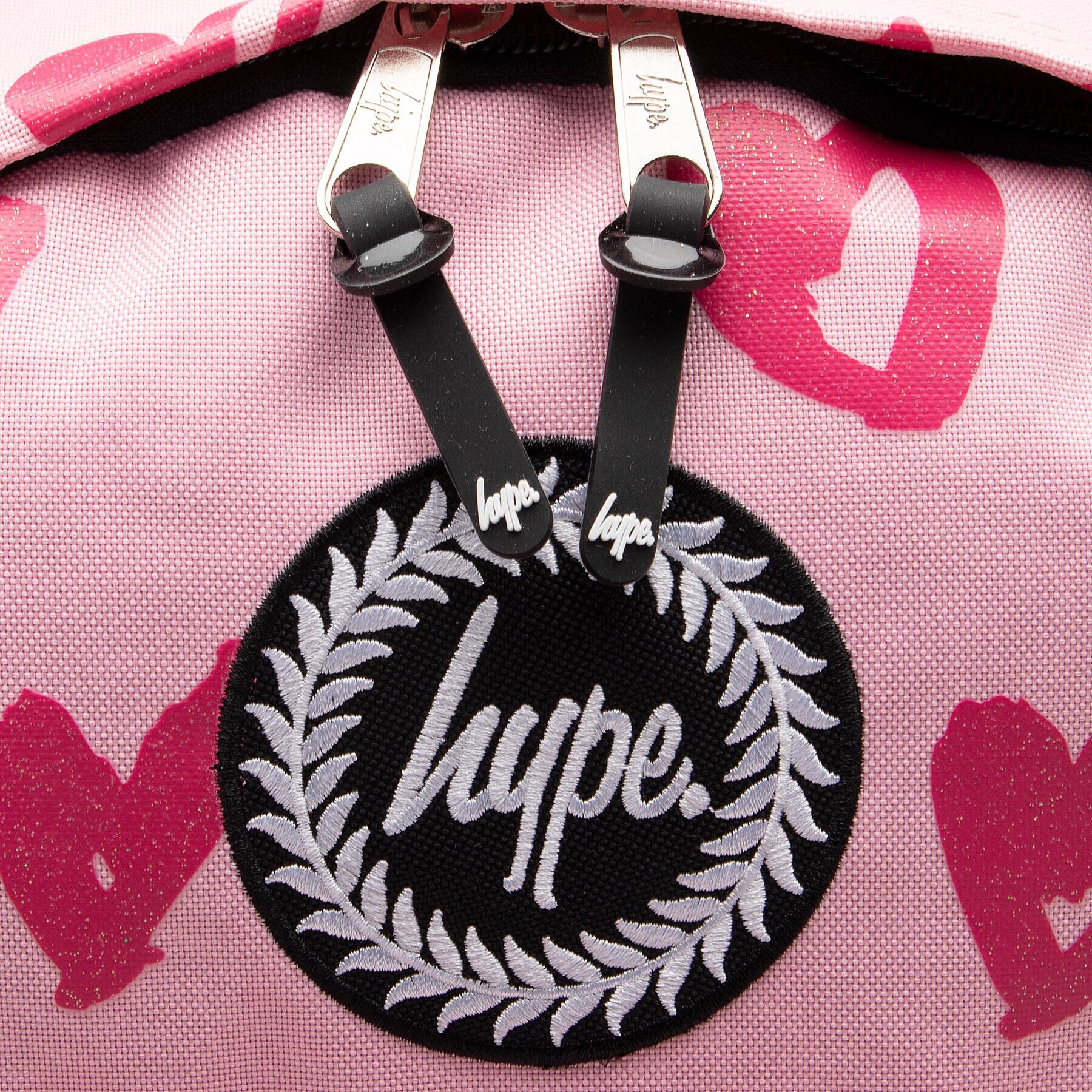 HYPE Раница Pink Glitter Scribble Heart Crest Backpack YVLR-667 Розов - Pepit.bg