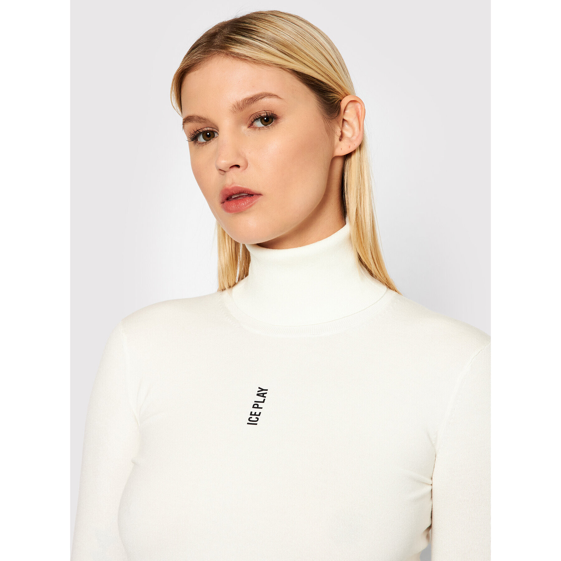 Ice Play Поло 21I U2M0 A002 9012 1101 Бял Slim Fit - Pepit.bg