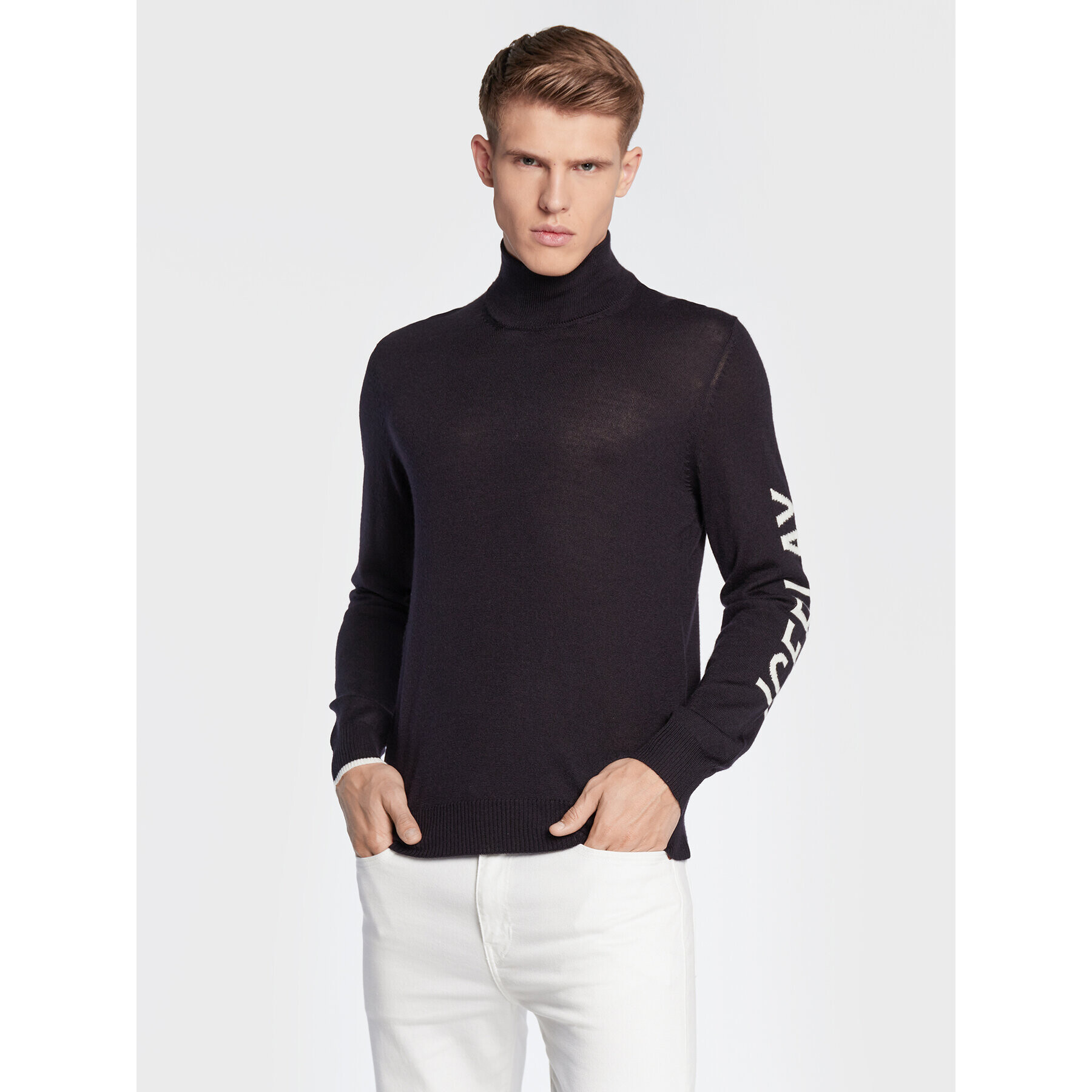 Ice Play Пуловер 22I U1M0 A007 9014 6689 Тъмносин Regular Fit - Pepit.bg