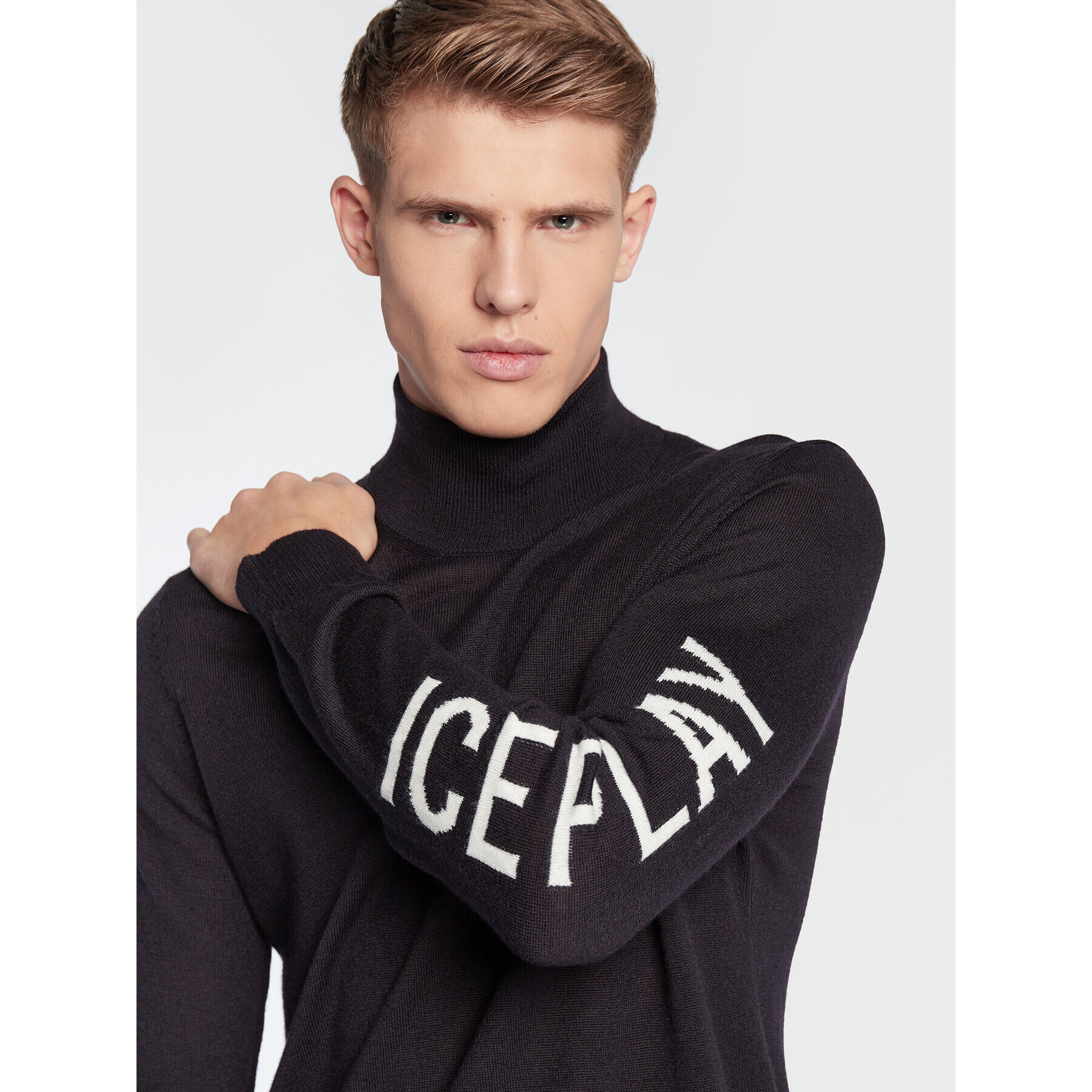 Ice Play Пуловер 22I U1M0 A007 9014 6689 Тъмносин Regular Fit - Pepit.bg