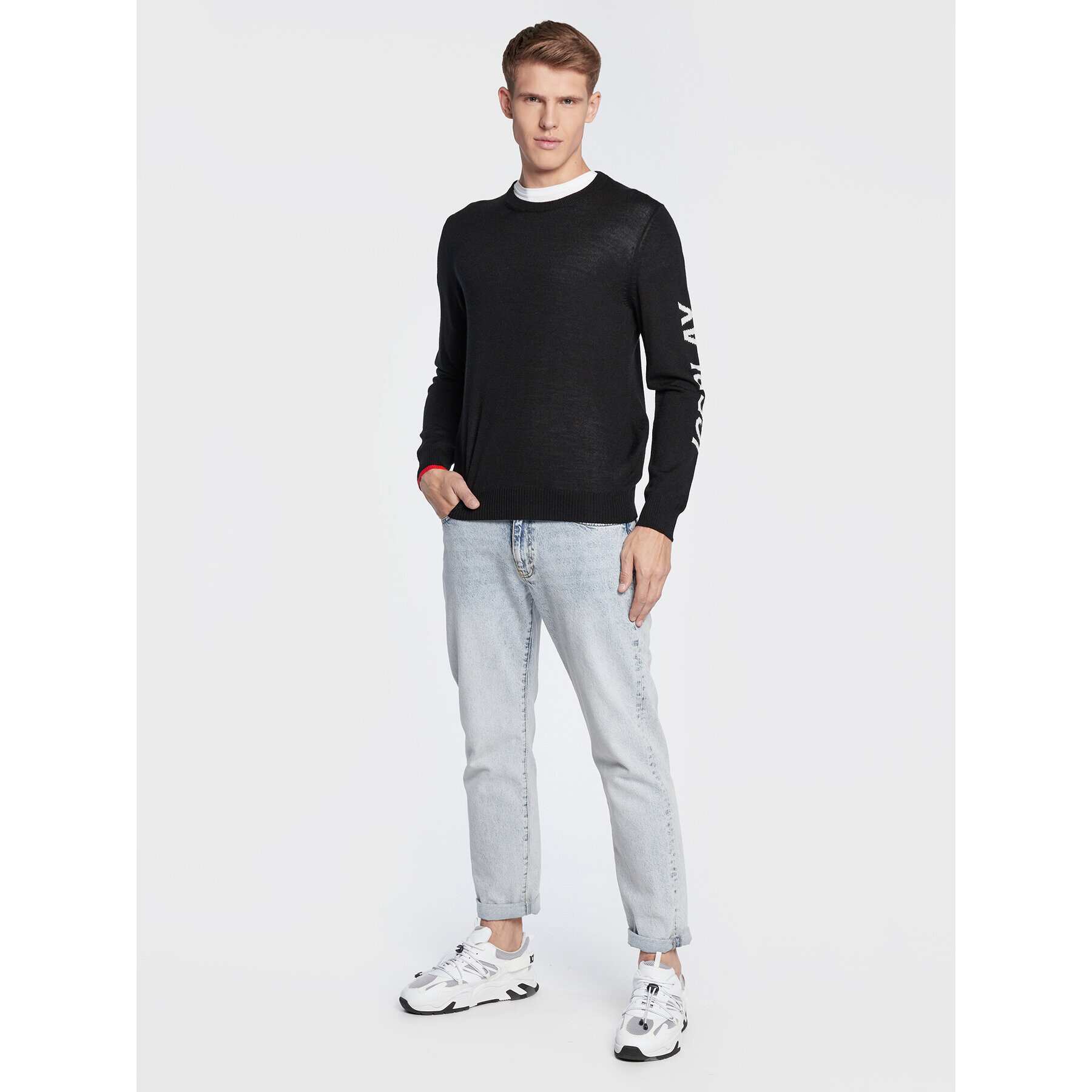Ice Play Пуловер 22I U1M0 A008 9014 9000 Черен Regular Fit - Pepit.bg