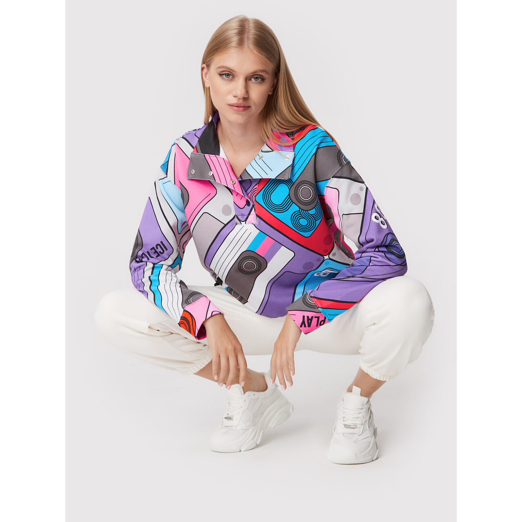Ice Play Суитшърт 22I U2M0 E102 6322 S741 Цветен Regular Fit - Pepit.bg