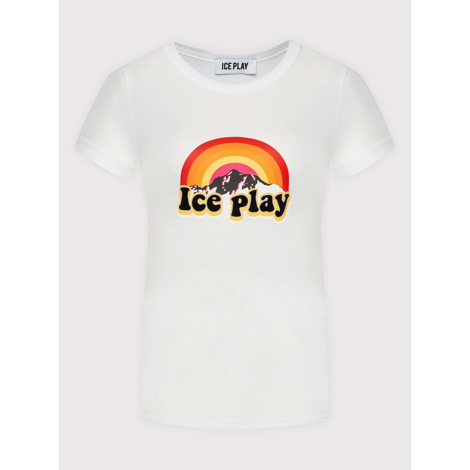 Ice Play Тишърт 21I U2M0 F091 P410 1101 Бял Regular Fit - Pepit.bg