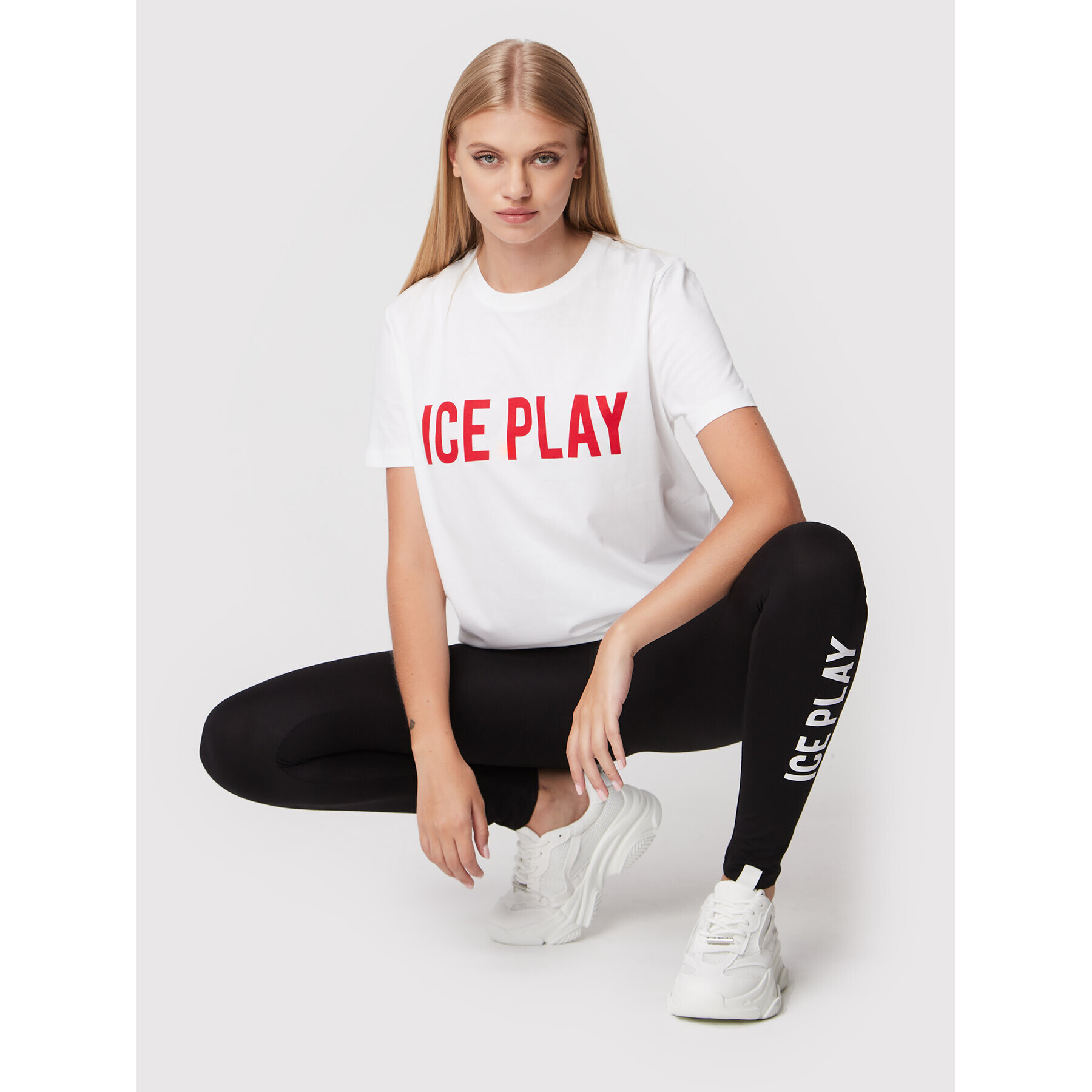 Ice Play Тишърт 22I U2M0 F021 P400 1101 Бял Relaxed Fit - Pepit.bg