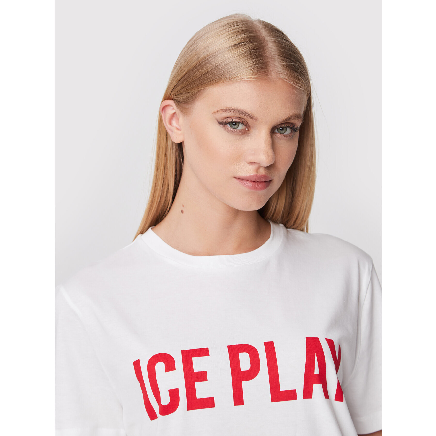 Ice Play Тишърт 22I U2M0 F021 P400 1101 Бял Relaxed Fit - Pepit.bg