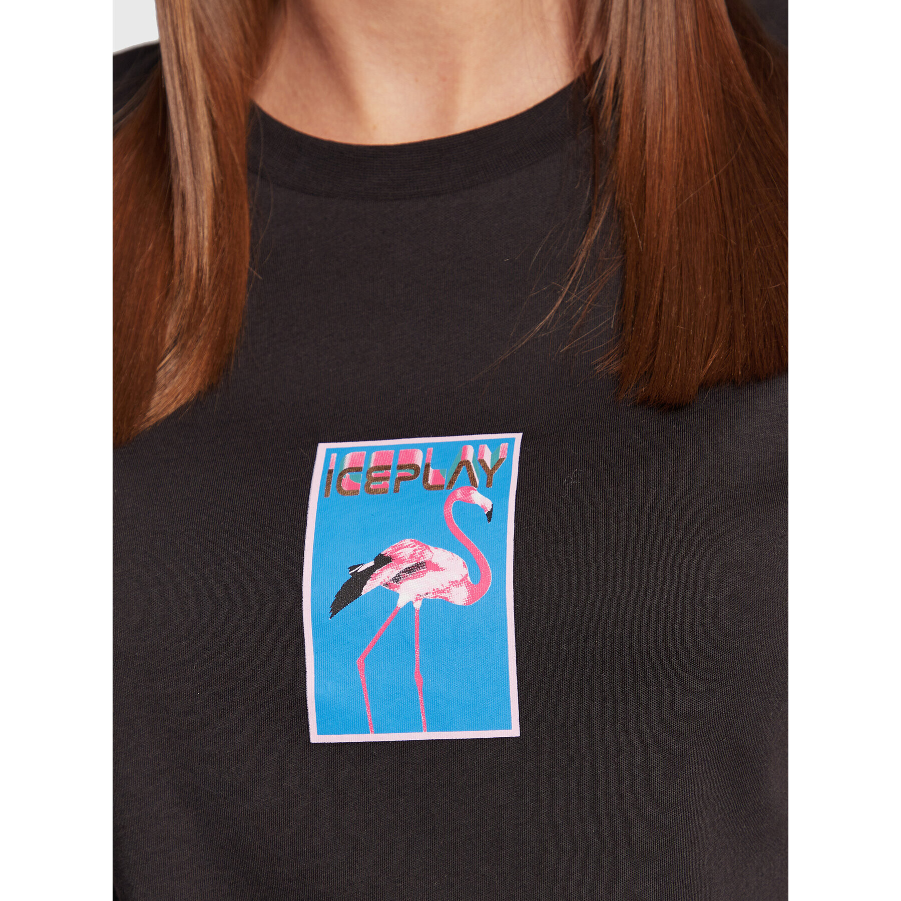 Ice Play Тишърт 23E U2M0 F024 6324 9000 Черен Regular Fit - Pepit.bg
