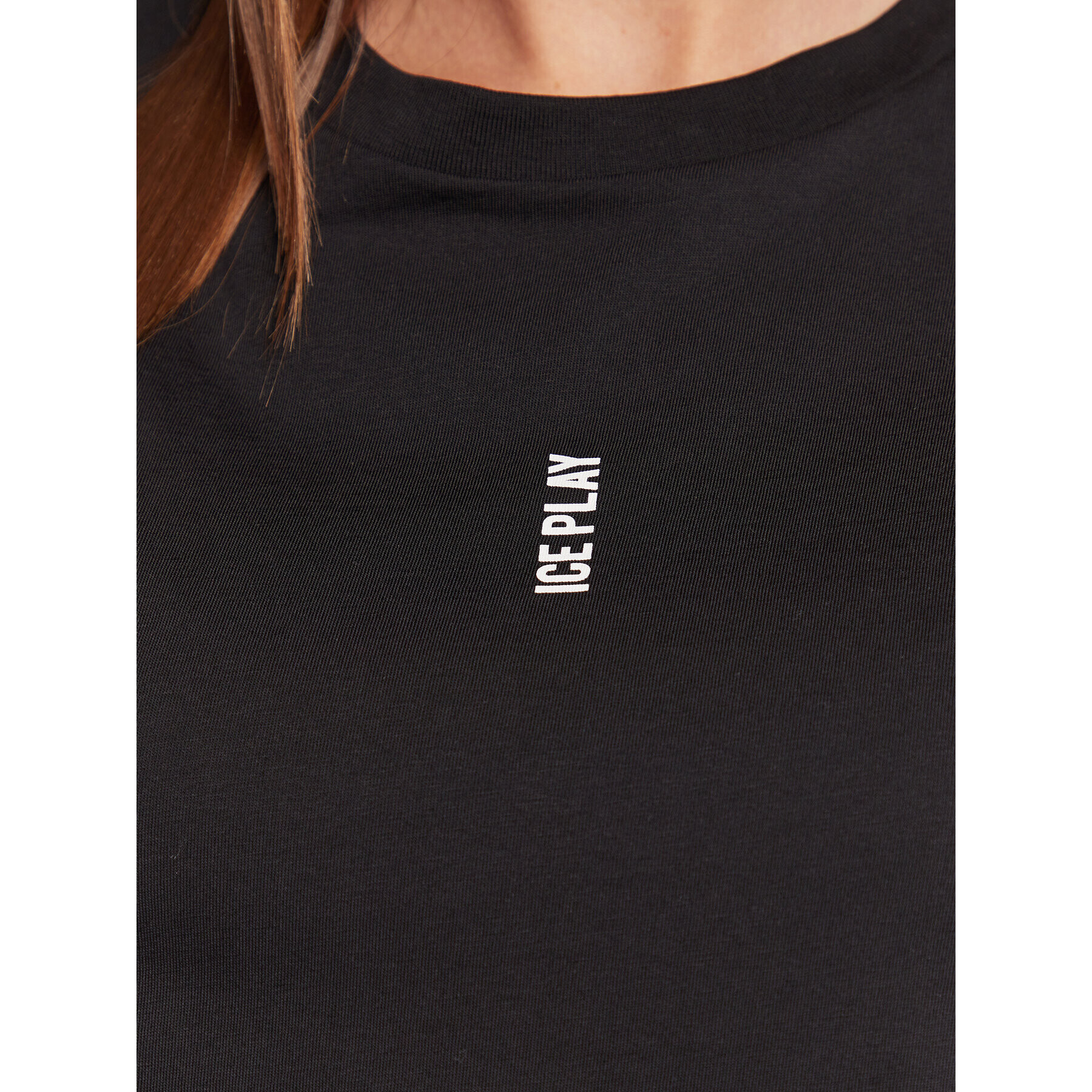 Ice Play Тишърт 23E U2M0 F031 P400 9000 Черен Regular Fit - Pepit.bg