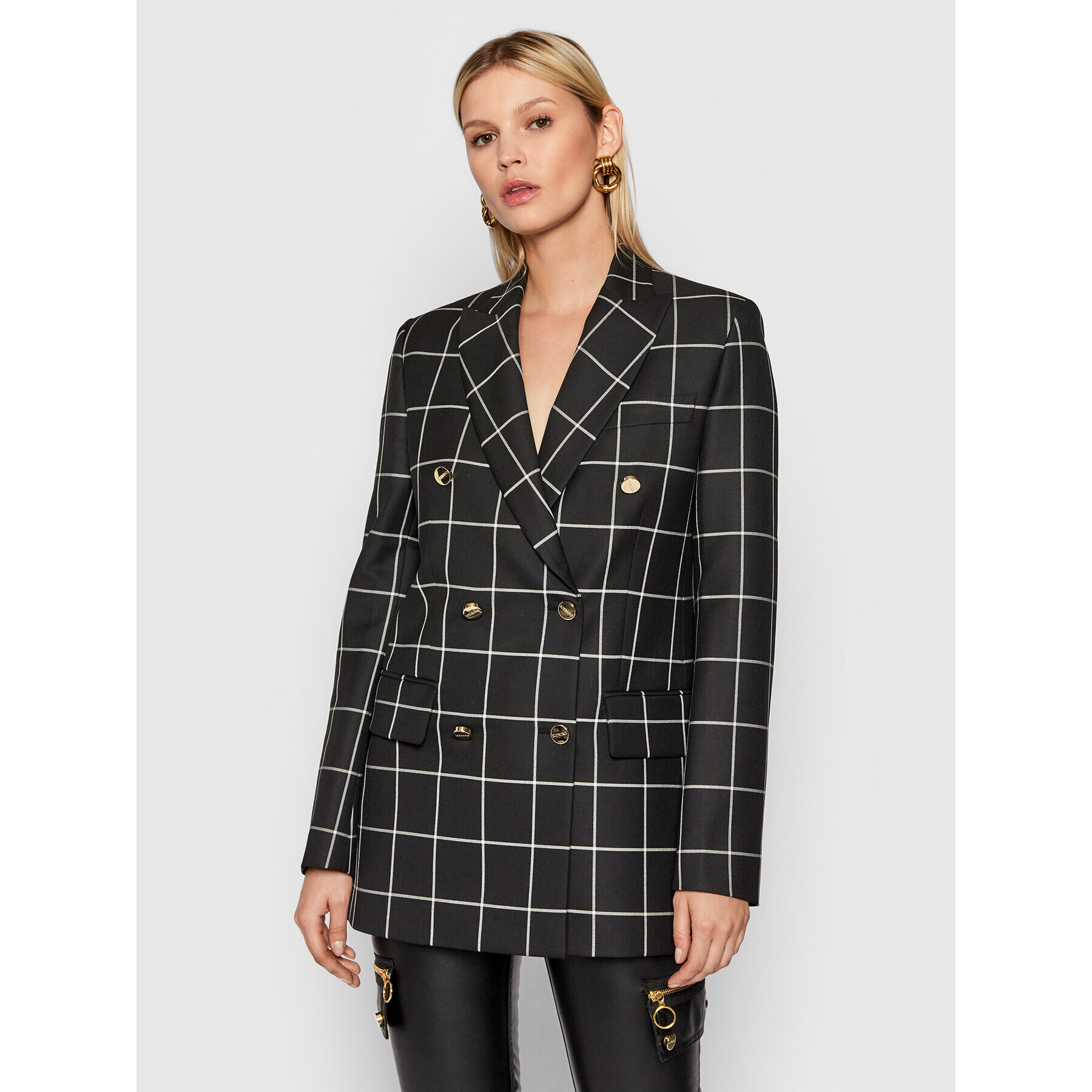 Iceberg Блейзър 21II2P0L0415034 Черен Regular Fit - Pepit.bg