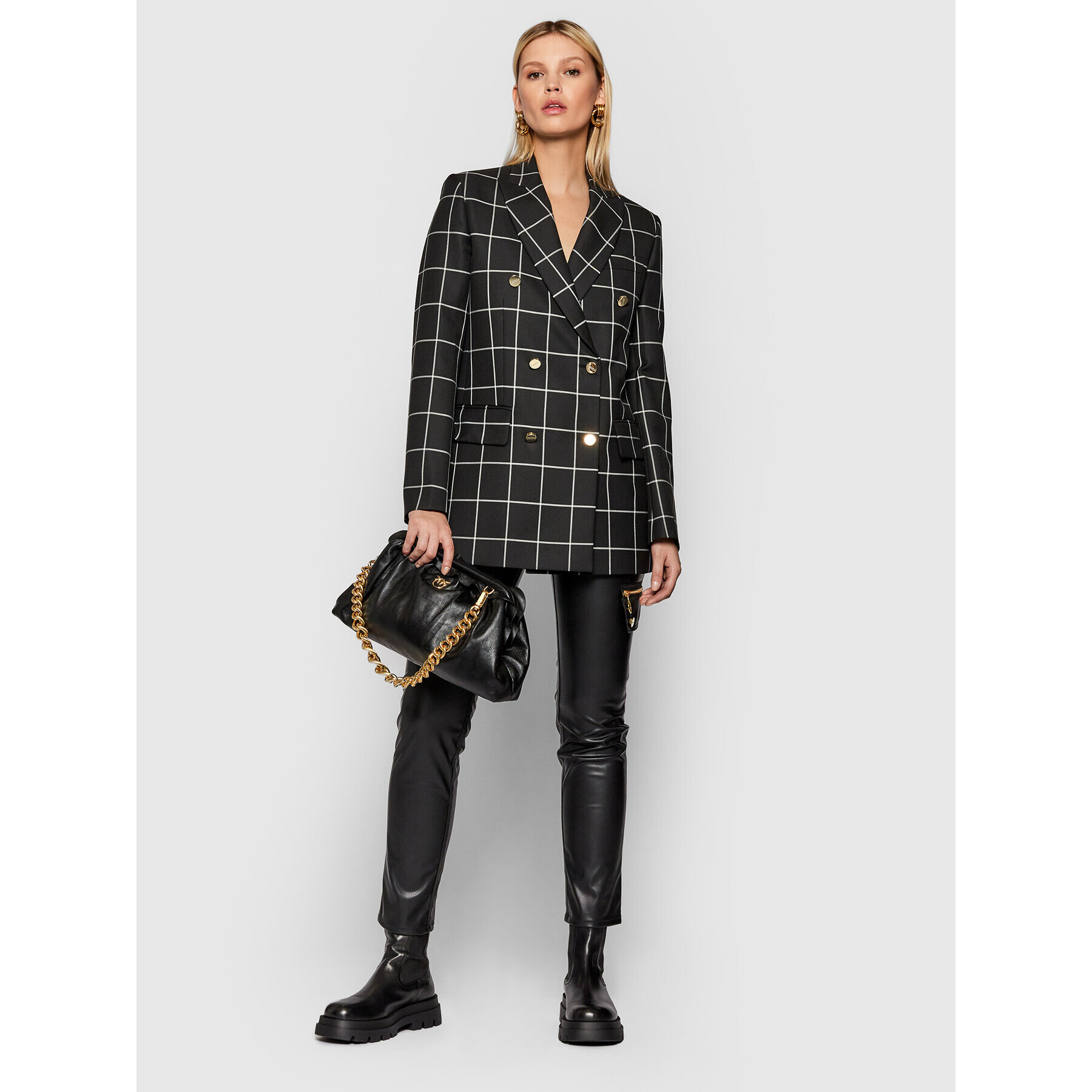 Iceberg Блейзър 21II2P0L0415034 Черен Regular Fit - Pepit.bg