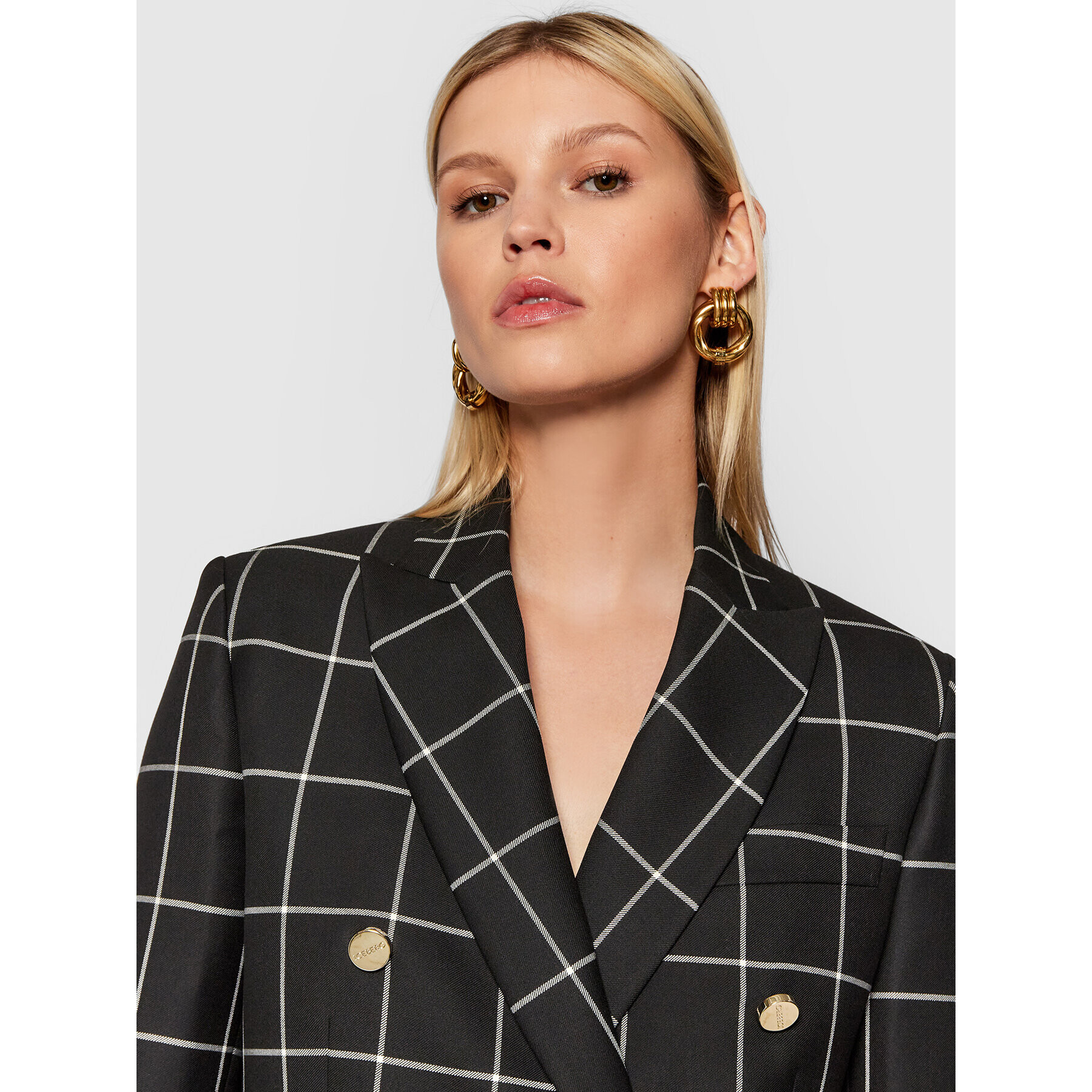 Iceberg Блейзър 21II2P0L0415034 Черен Regular Fit - Pepit.bg