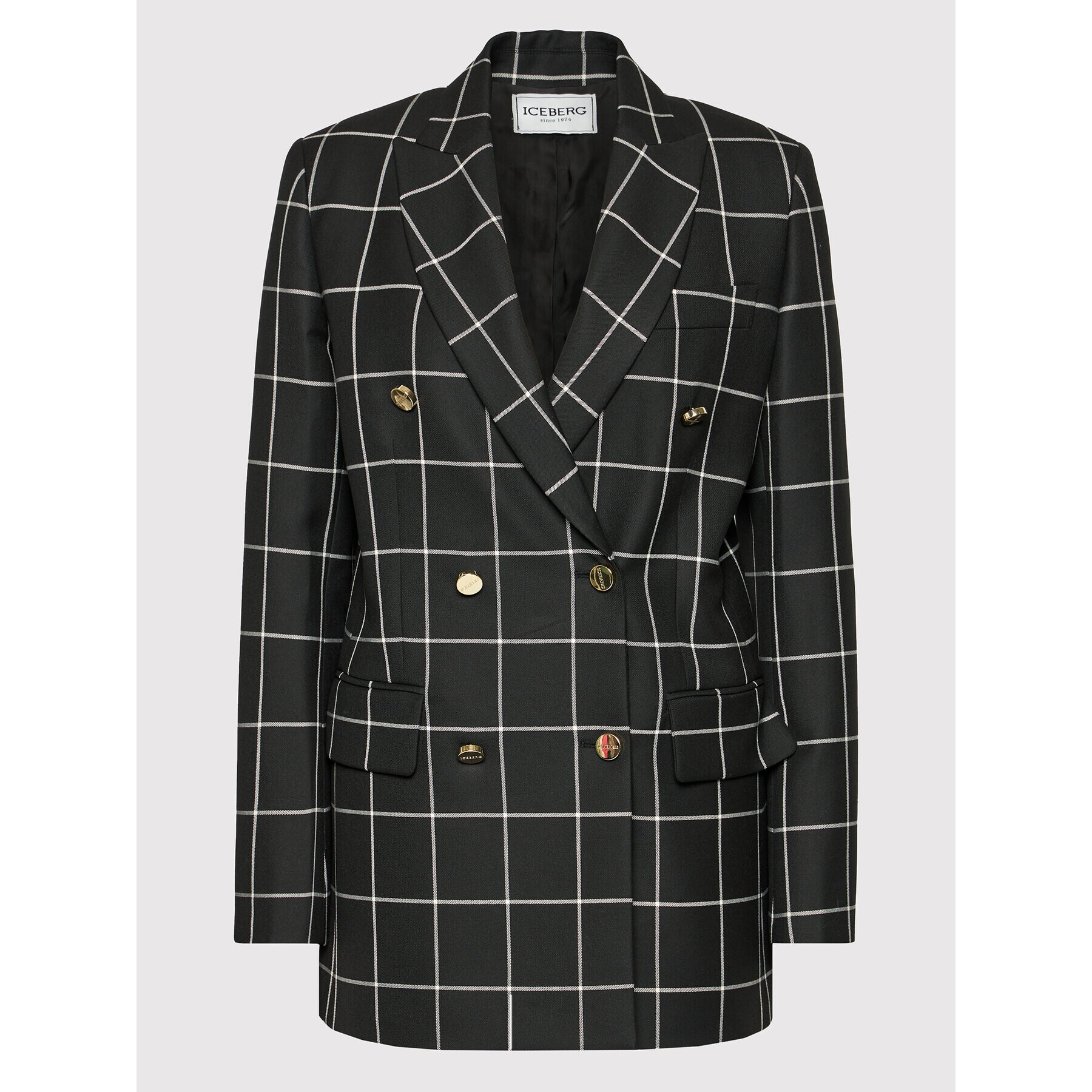 Iceberg Блейзър 21II2P0L0415034 Черен Regular Fit - Pepit.bg