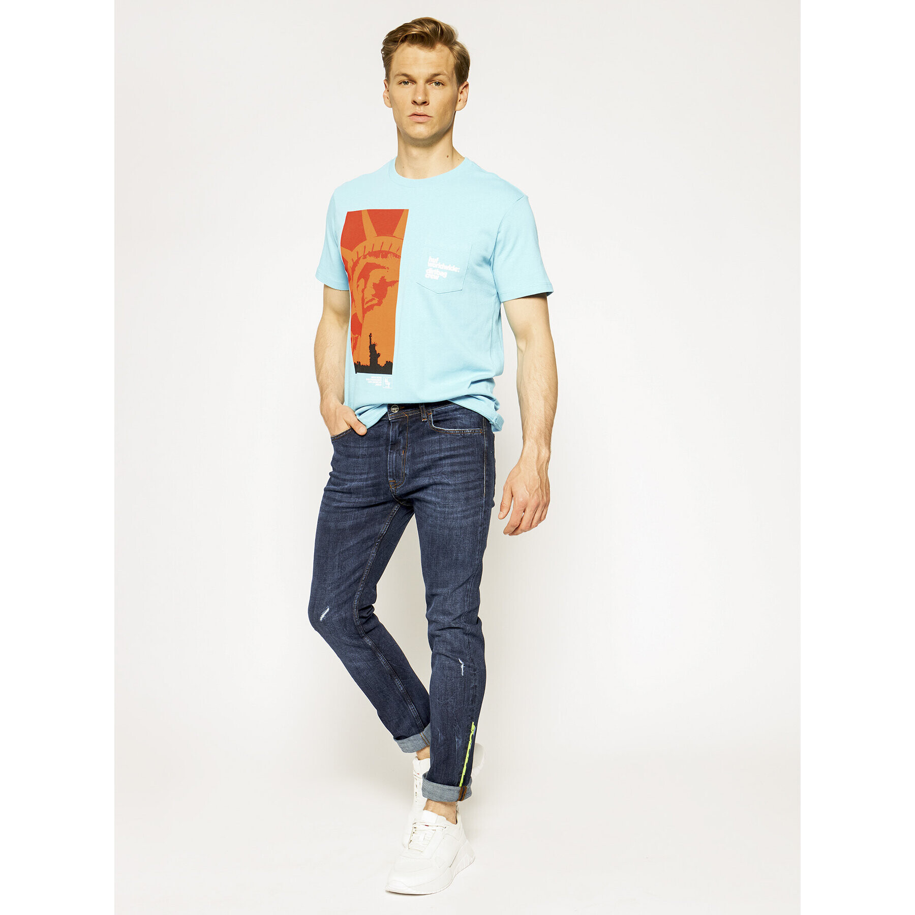 Iceberg Дънки 19IMP02203600133 Тъмносин Regular Fit - Pepit.bg