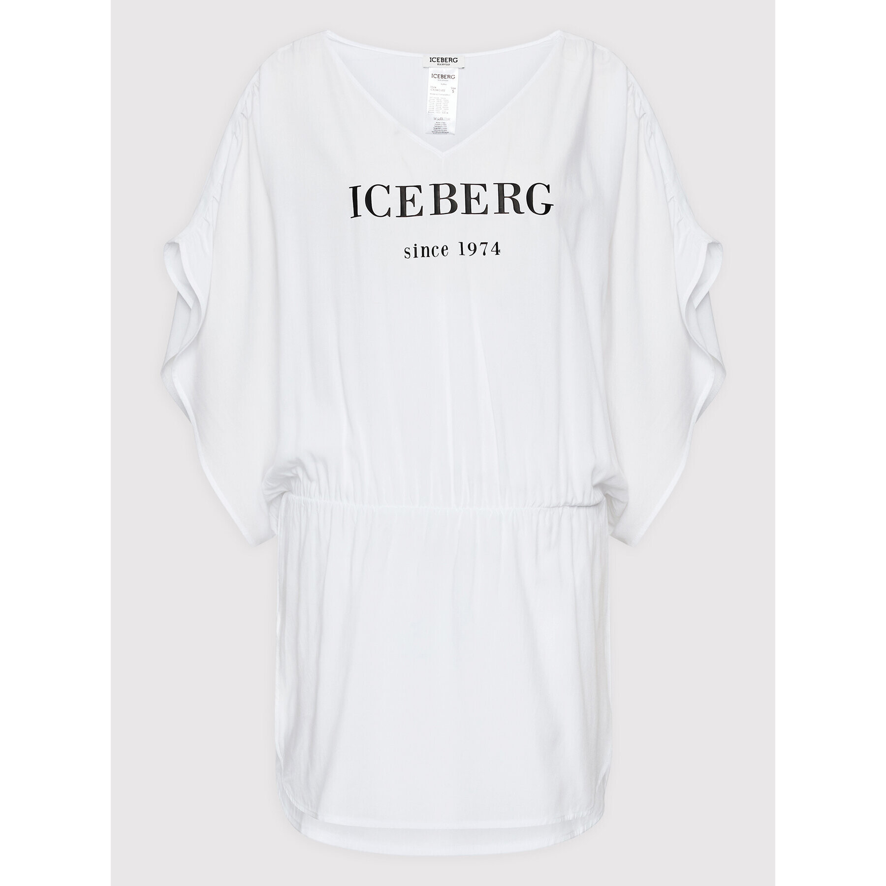 Iceberg Плажна рокля ICE2WCU02 Бял Regular Fit - Pepit.bg