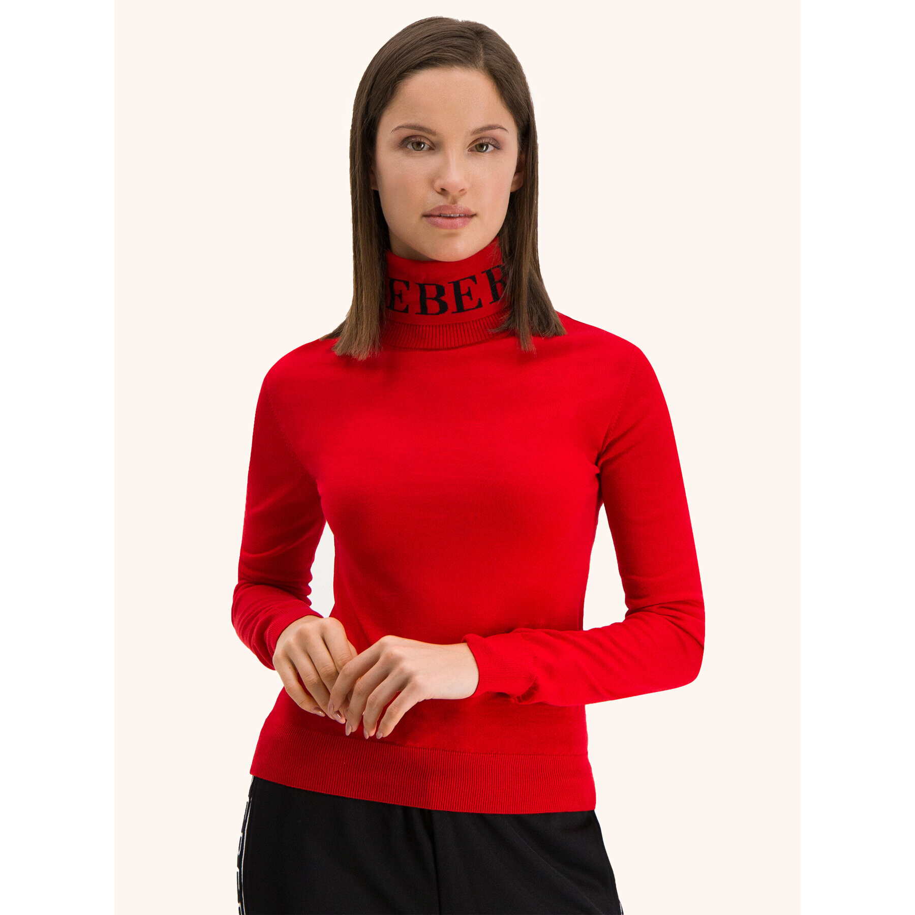 Iceberg Поло 19II2P0A0027008 Червен Slim Fit - Pepit.bg