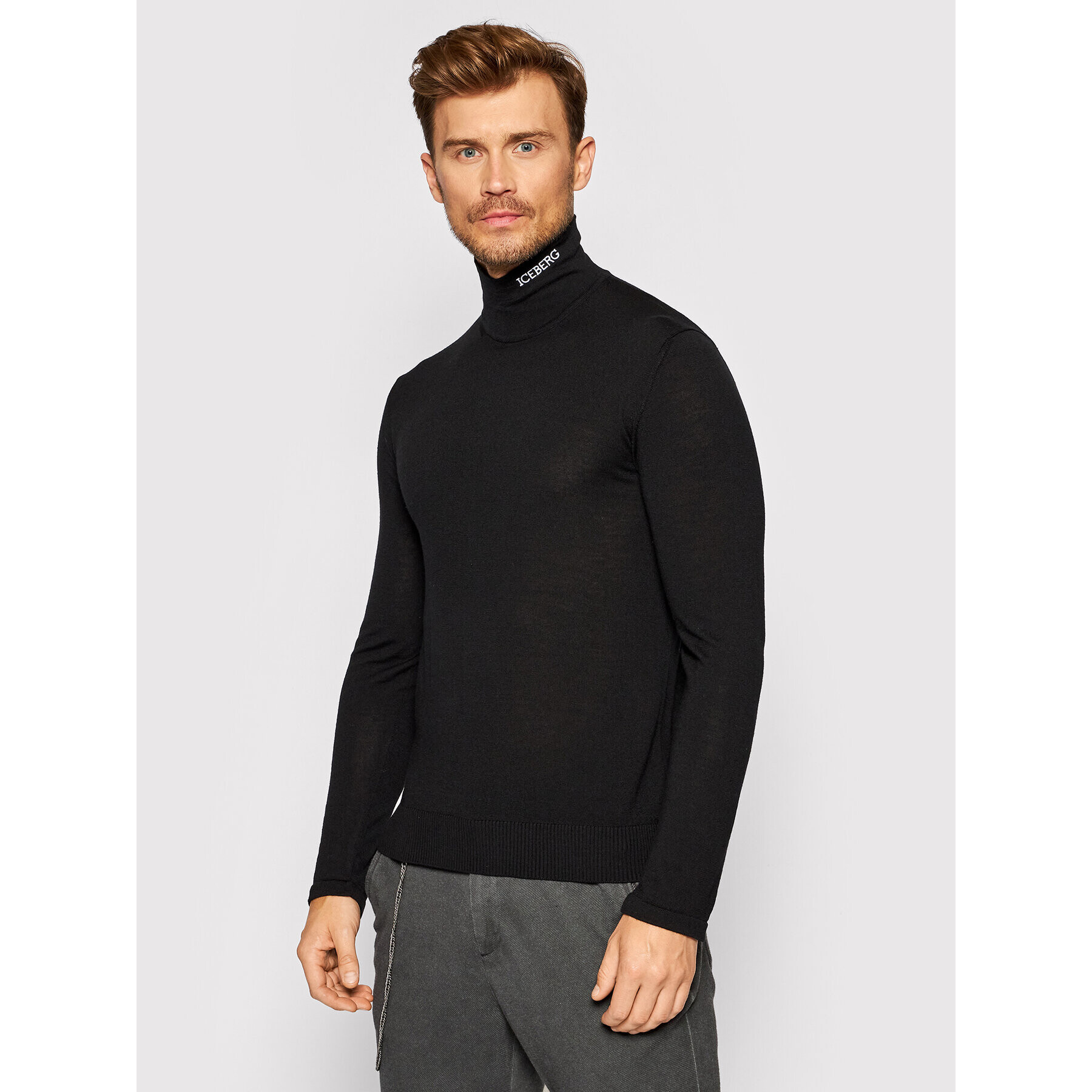 Iceberg Поло 21II1P0A0037009 Черен Regular Fit - Pepit.bg