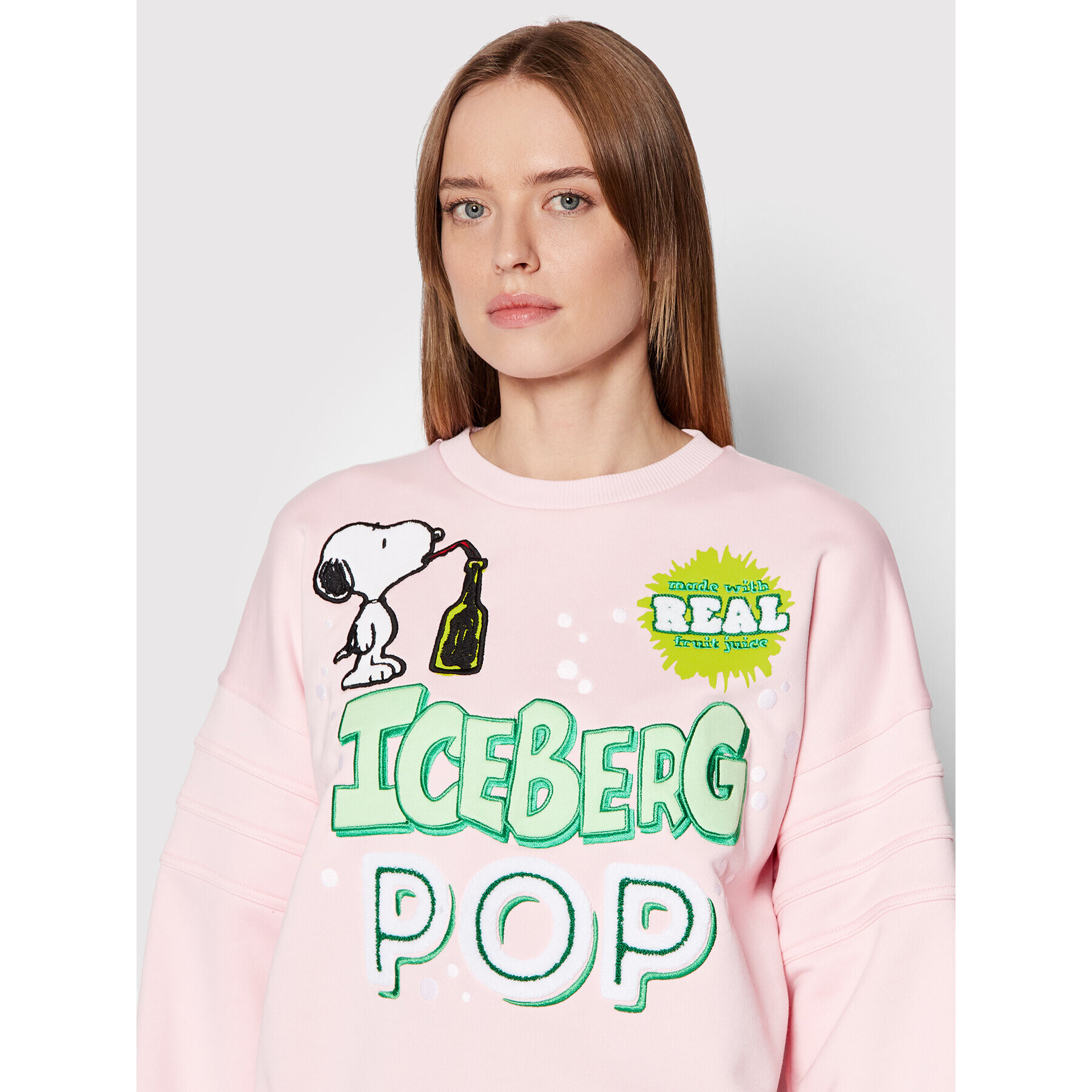 Iceberg Суитшърт 22EI2P0E0516305 Розов Regular Fit - Pepit.bg